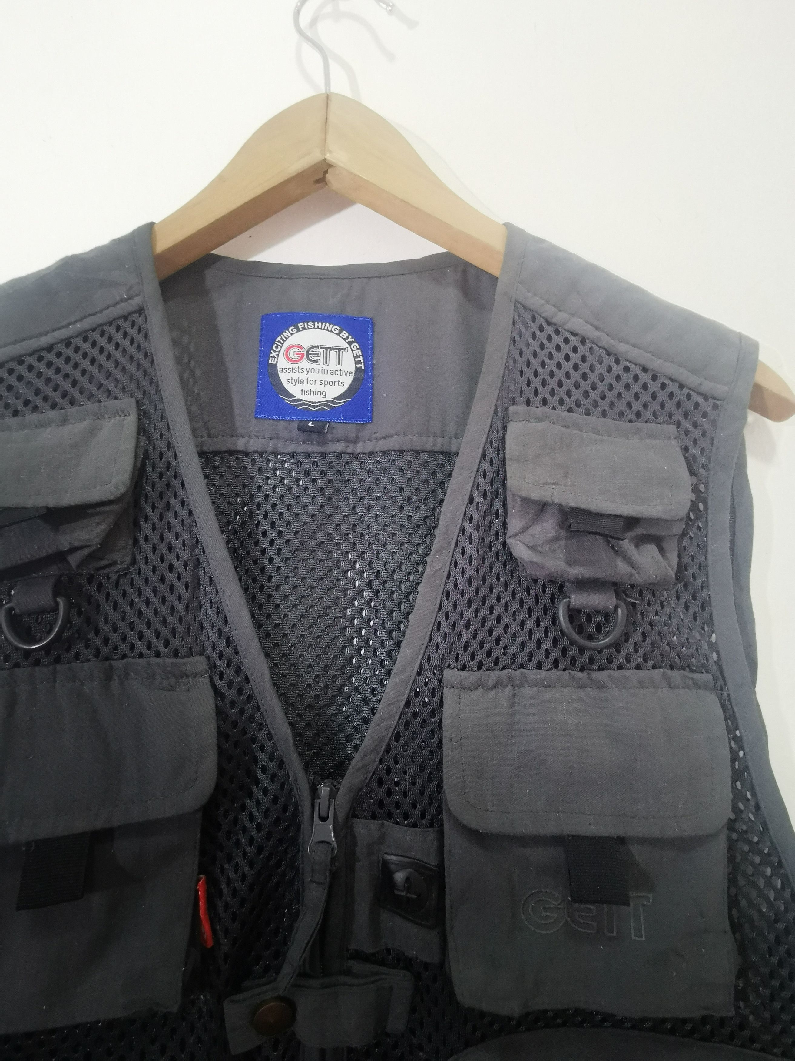 Japanese Brand Gett Multipocket Tactical Fishing Vest Size US L / EU 52-54 / 3 - 5 Thumbnail