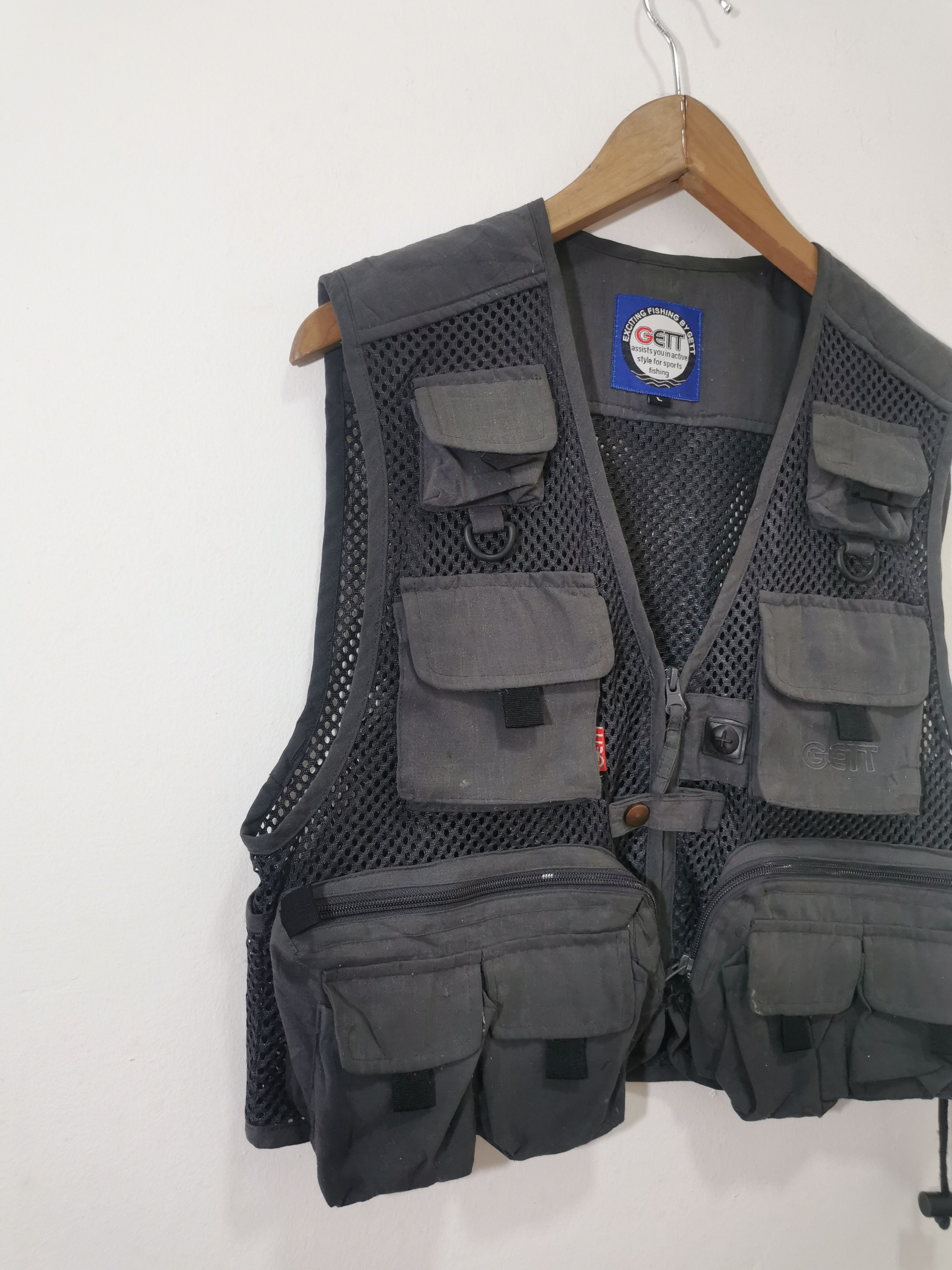 Japanese Brand Gett Multipocket Tactical Fishing Vest Size US L / EU 52-54 / 3 - 3 Thumbnail