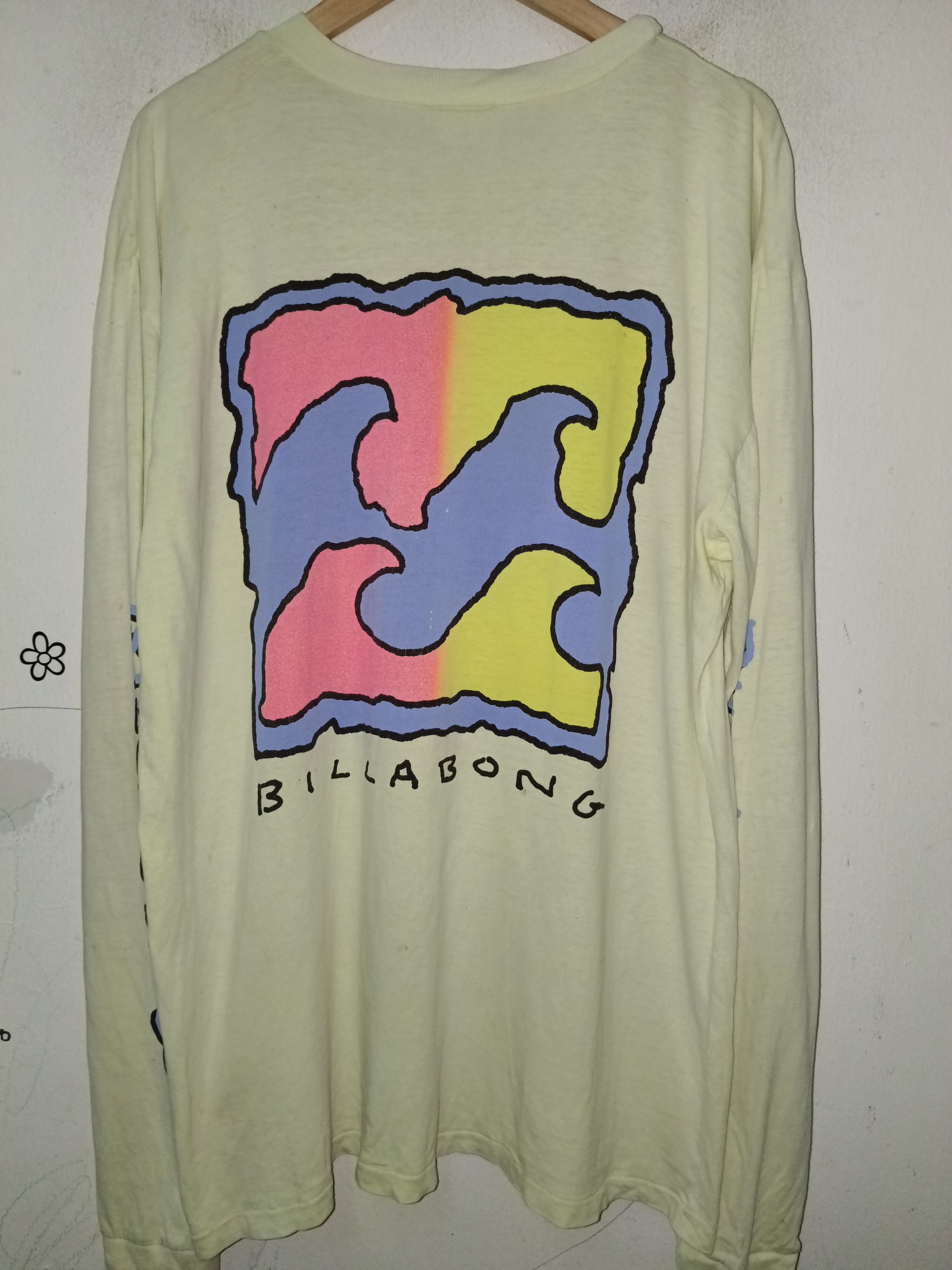 Vintage Vintage Billabong Big Logo Long Sleeve Size US L / EU 52-54 / 3 - 3 Thumbnail