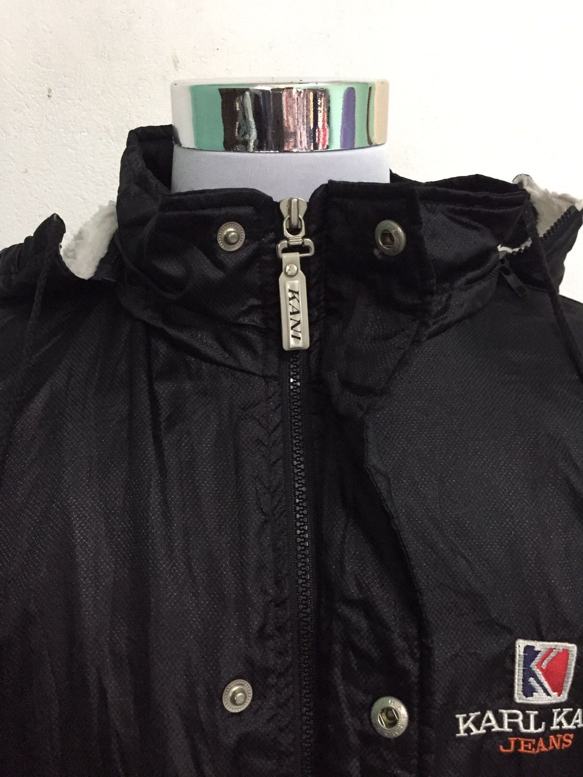Karl Kani Karl Kani Jeans Big Logo Long Jacket Hoodie Fleece Inner Size US XL / EU 56 / 4 - 8 Thumbnail