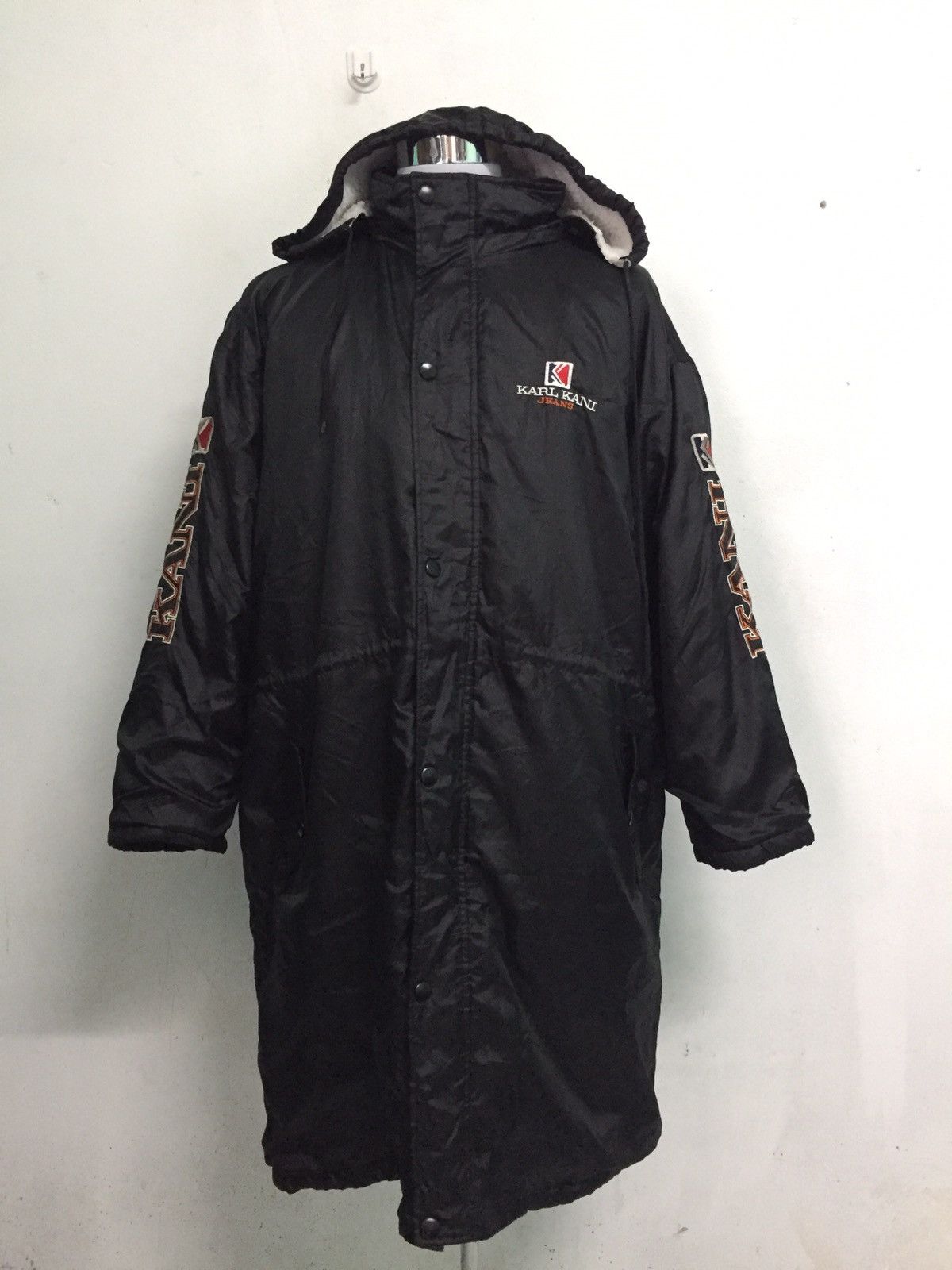 Karl Kani Karl Kani Jeans Big Logo Long Jacket Hoodie Fleece Inner Size US XL / EU 56 / 4 - 2 Thumbnail