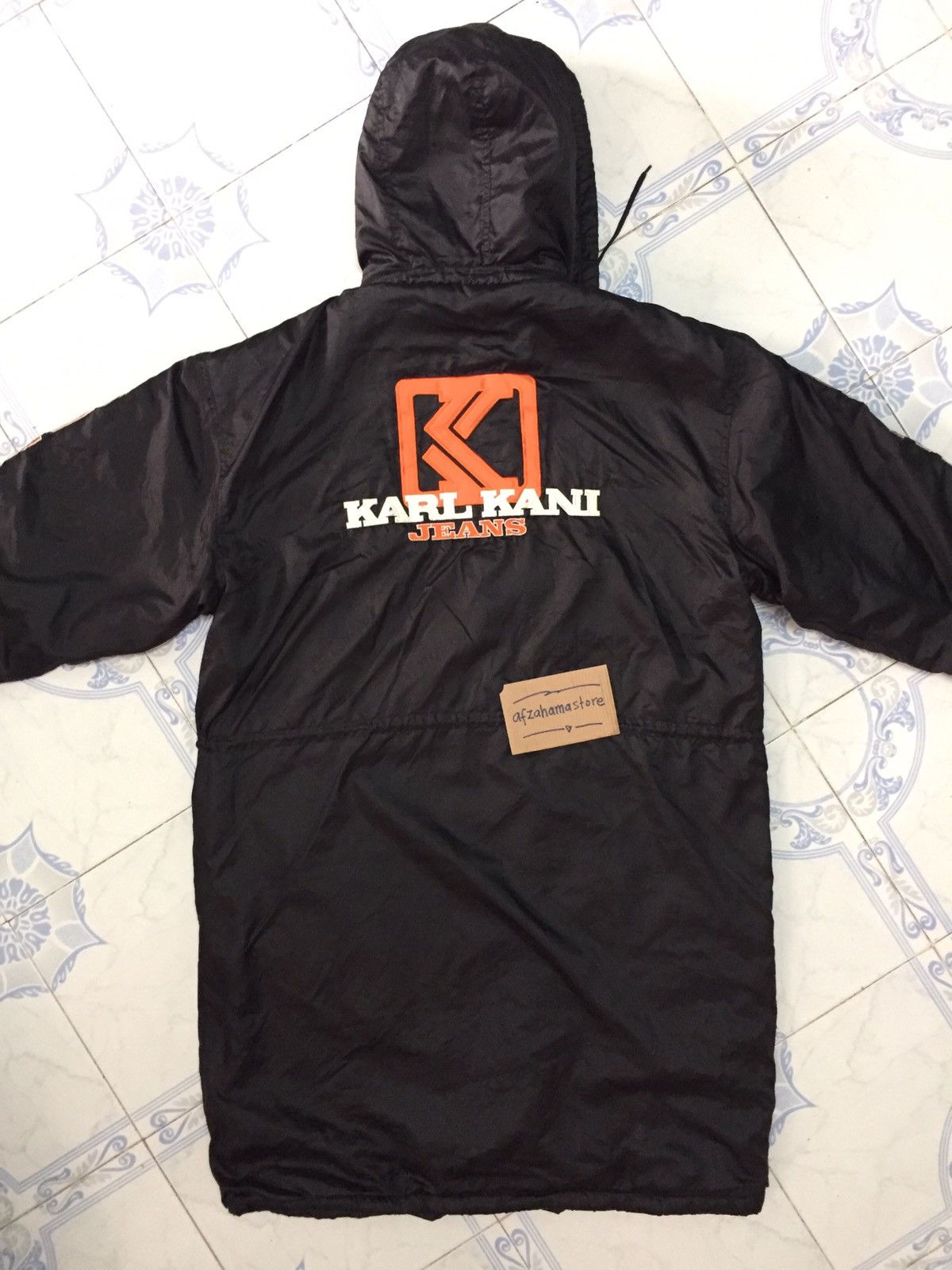 Karl Kani Karl Kani Jeans Big Logo Long Jacket Hoodie Fleece Inner Size US XL / EU 56 / 4 - 10 Thumbnail