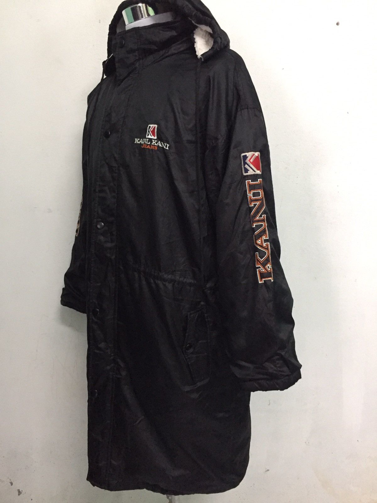 Karl Kani Karl Kani Jeans Big Logo Long Jacket Hoodie Fleece Inner Size US XL / EU 56 / 4 - 3 Thumbnail