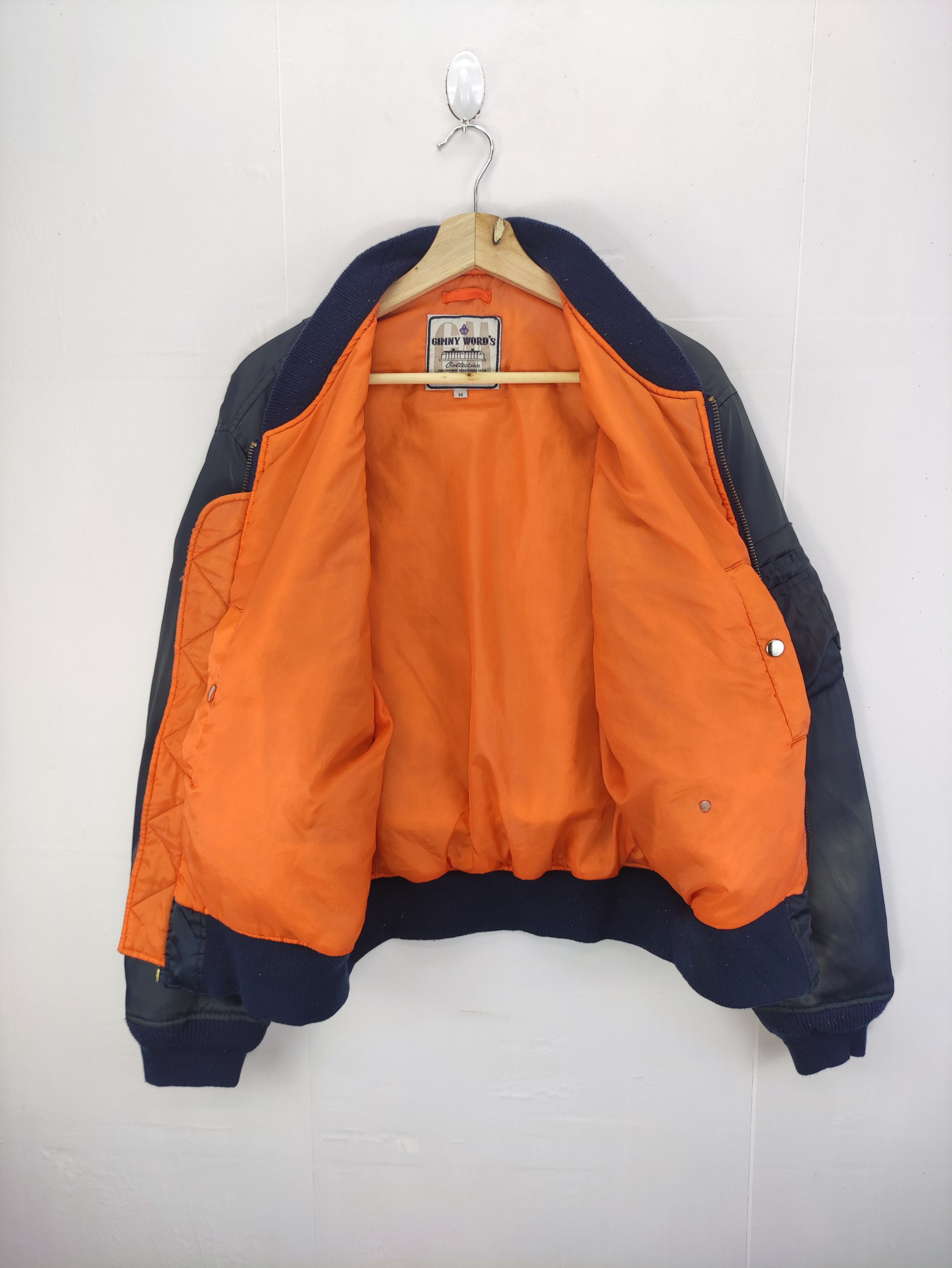 Vintage Vintage Gimny Words Bomber Jacket Zipper Size US L / EU 52-54 / 3 - 5 Thumbnail