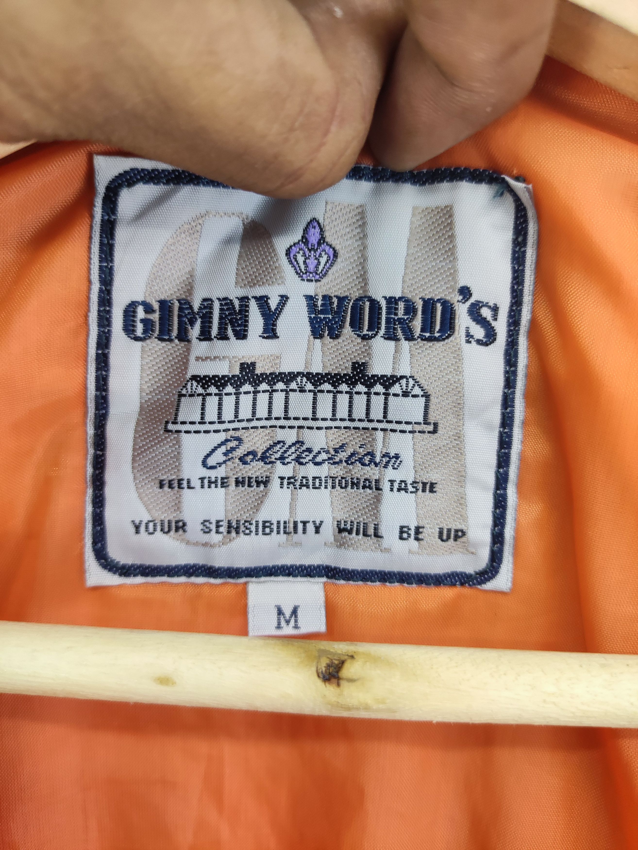 Vintage Vintage Gimny Words Bomber Jacket Zipper Size US L / EU 52-54 / 3 - 6 Thumbnail