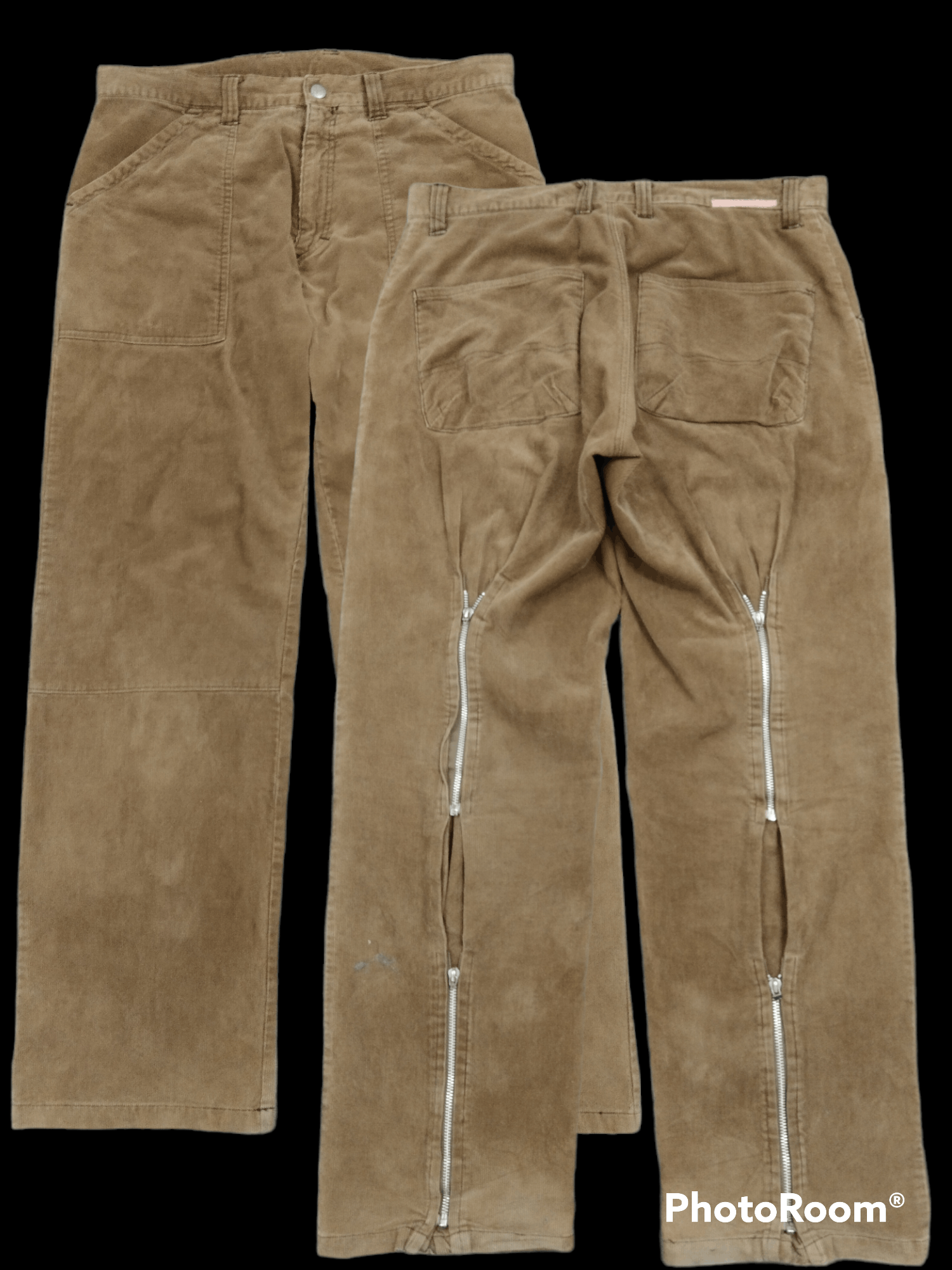 Japanese Brand JAPANESE PUNK MACKDADDY COULDUROY ZIPPER PANTS Size US 33 - 1 Thumbnail