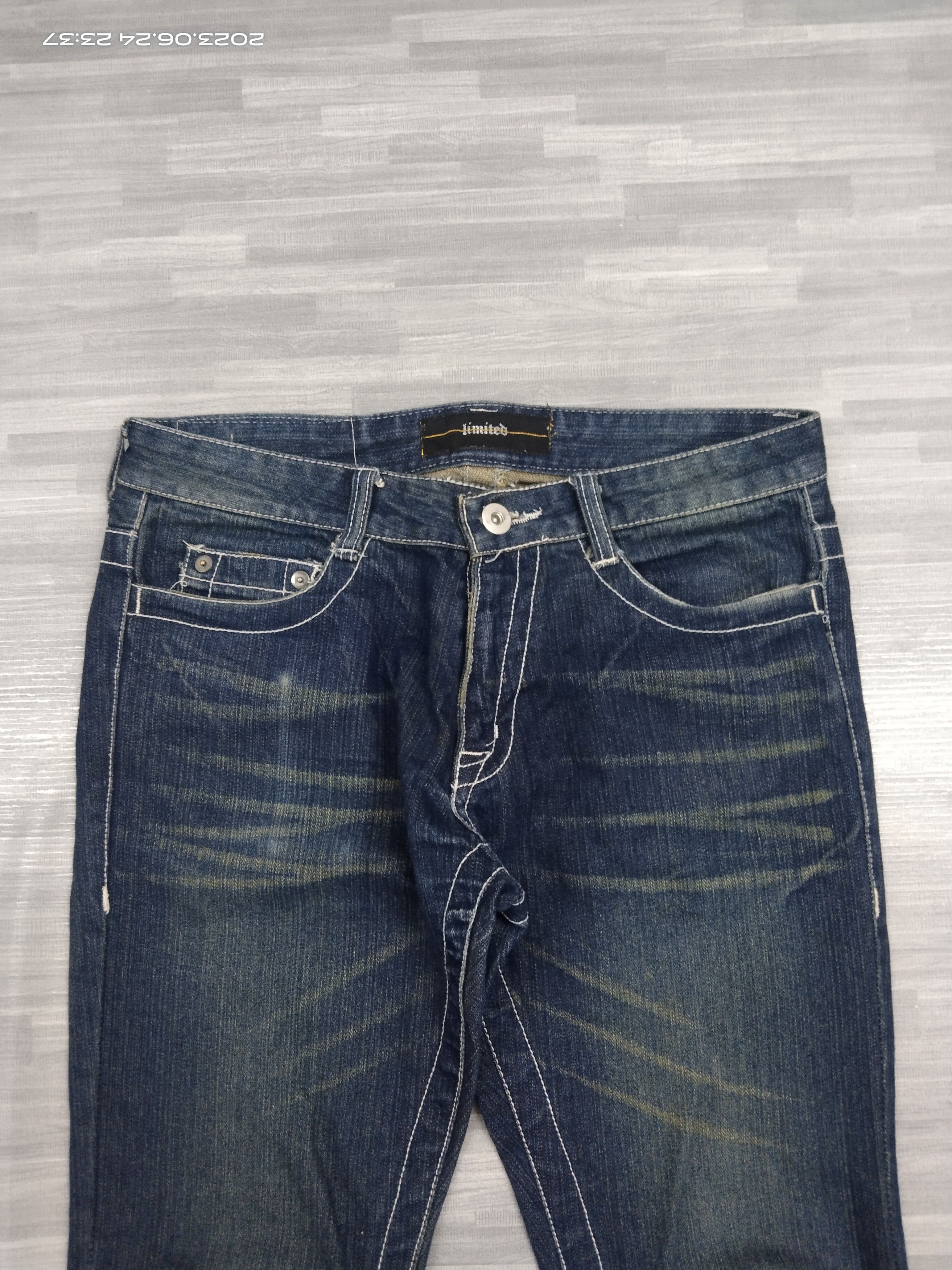 Japanese Brand FLARE SICK LIMITED DENIM PANTS Size US 31 - 4 Thumbnail