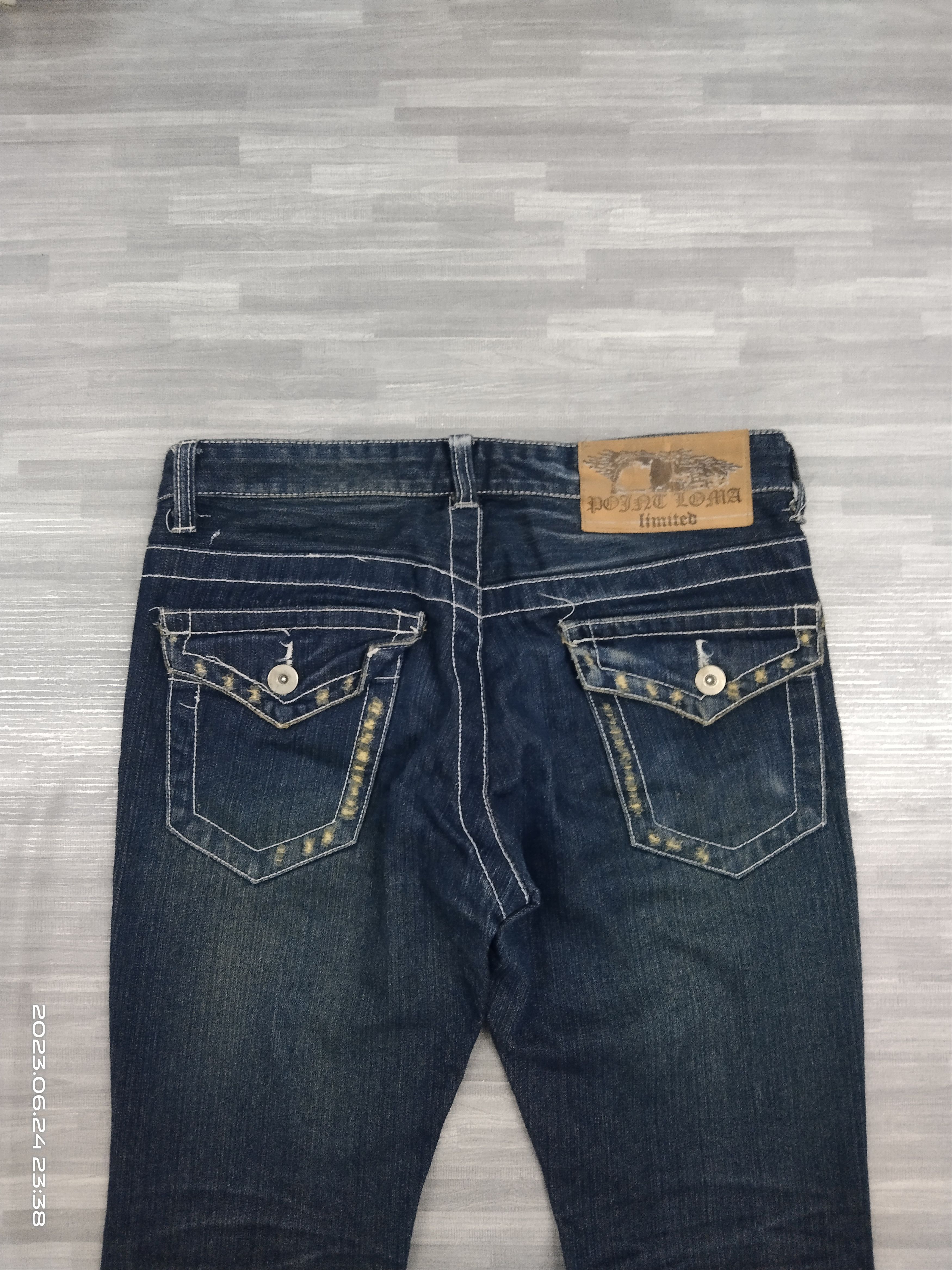 Japanese Brand FLARE SICK LIMITED DENIM PANTS Size US 31 - 5 Thumbnail