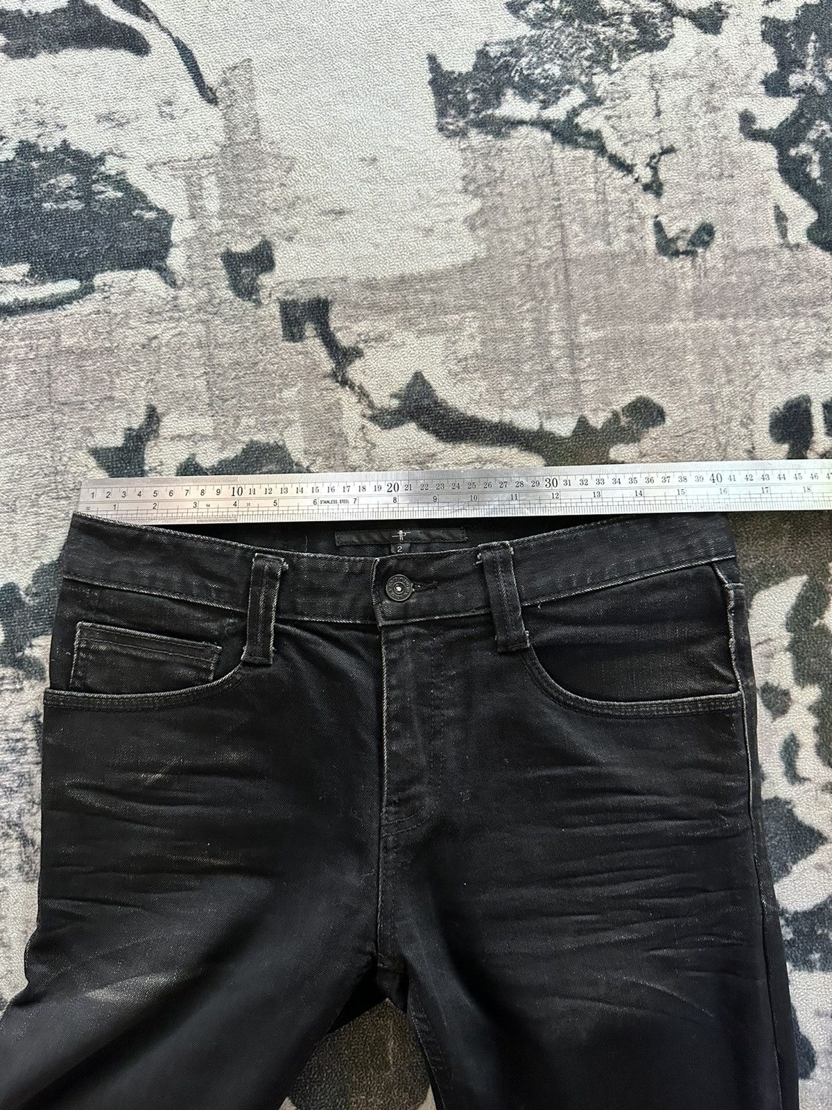 NO ID Avant garde No ID black slim denim hediboy Size US 30 / EU 46 - 19 Thumbnail