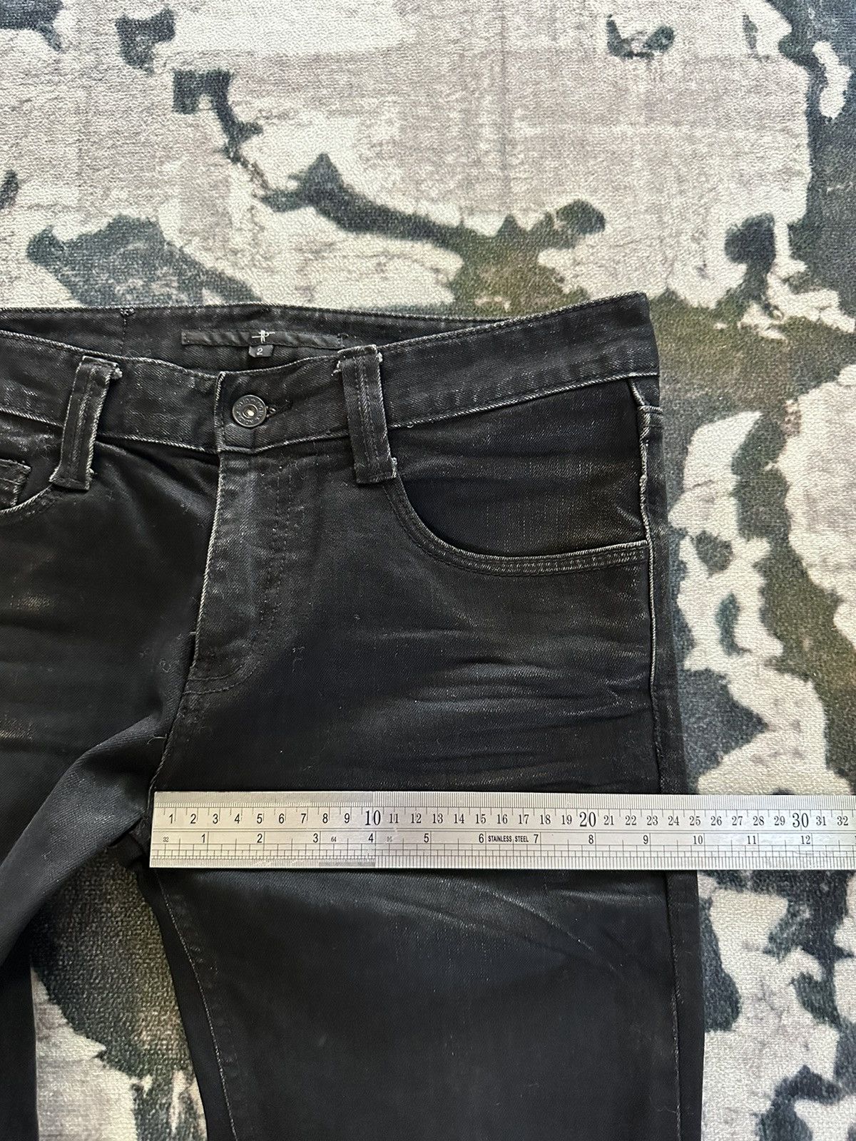 NO ID Avant garde No ID black slim denim hediboy Size US 30 / EU 46 - 17 Thumbnail