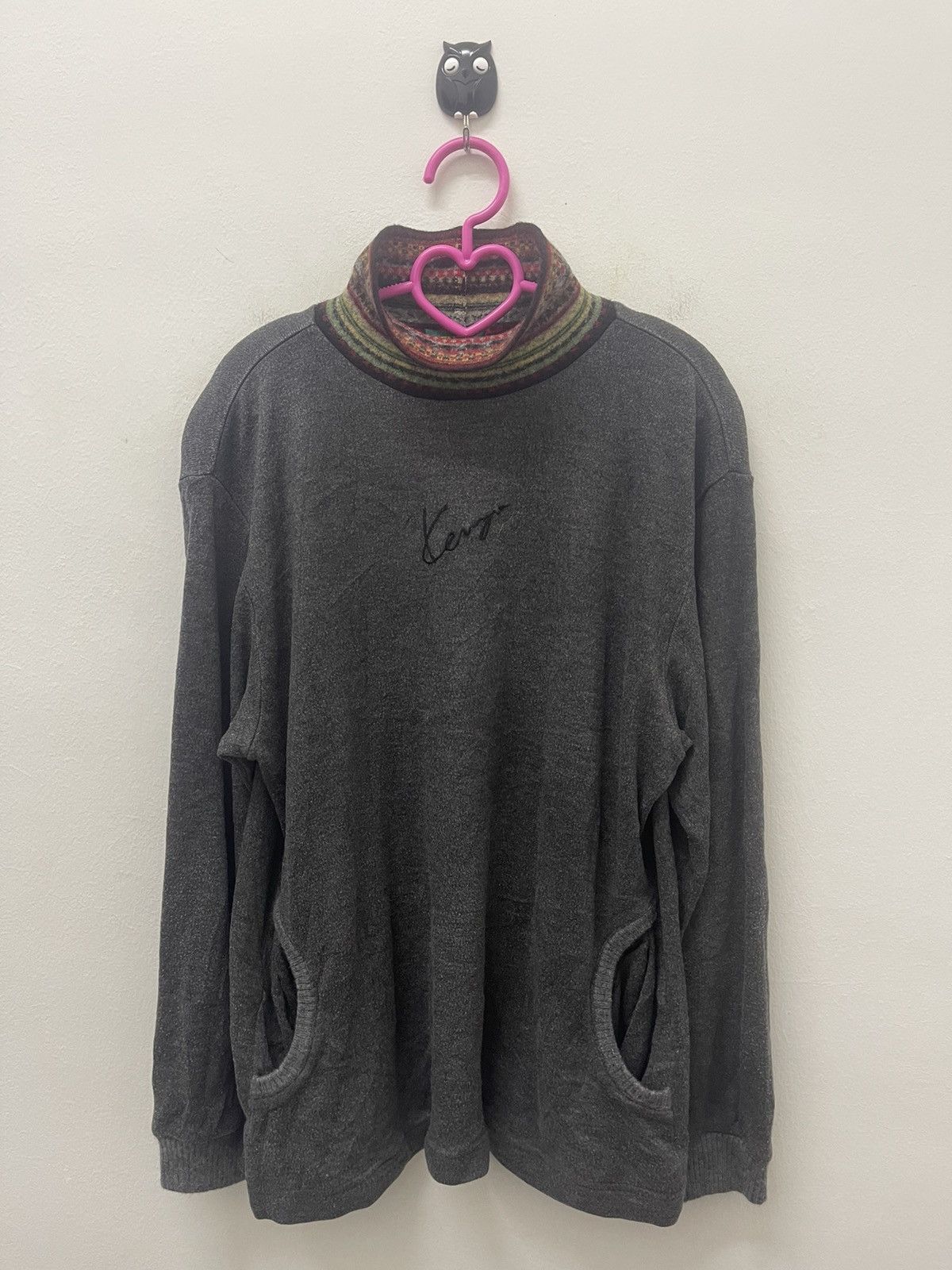 Kenzo Rare Vintage KENZO Center Embroidered Spell Out Turtleneck Size US M / EU 48-50 / 2 - 1 Thumbnail