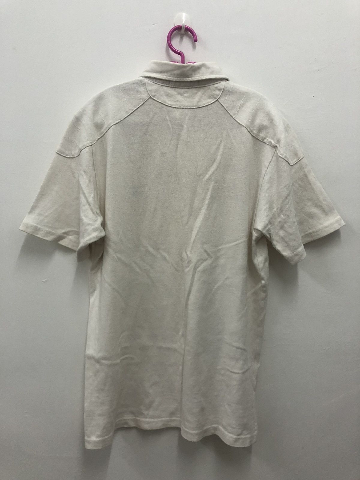 Polo Ralph Lauren Rare Vintage Polo Ralph Lauren White Rugby Style Polo Shirt Size US M / EU 48-50 / 2 - 5 Thumbnail