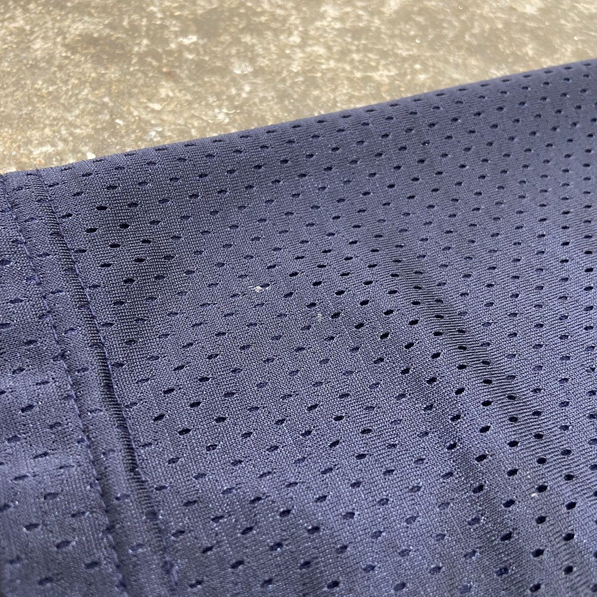 Vintage Vintage 1990s Navy Blue Mesh Shorts Size 22" - 4 Thumbnail