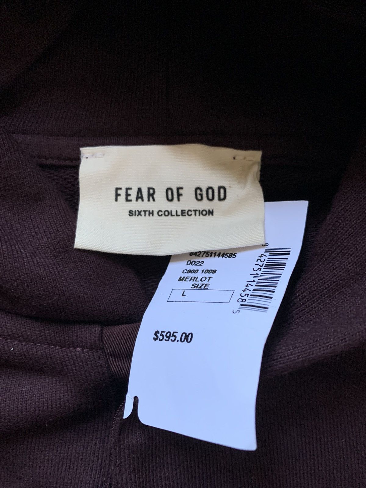 Fear of God Fear of god everyday hoodie merlot size L Size US L / EU 52-54 / 3 - 5 Thumbnail