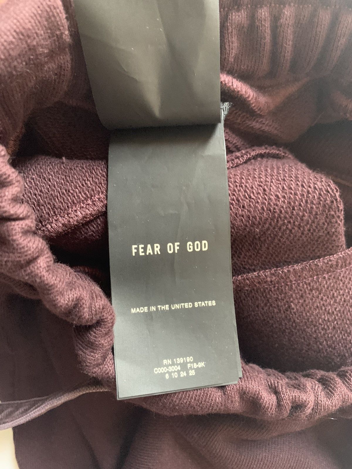 Fear of God Fear of god core sweatpants merlot Size US 30 / EU 46 - 5 Thumbnail