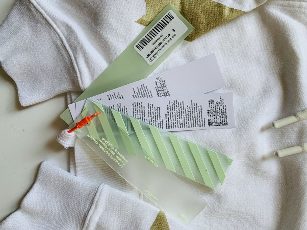 Off-White Off white tape diagonal arrow hoodie Size US S / EU 44-46 / 1 - 3 Thumbnail
