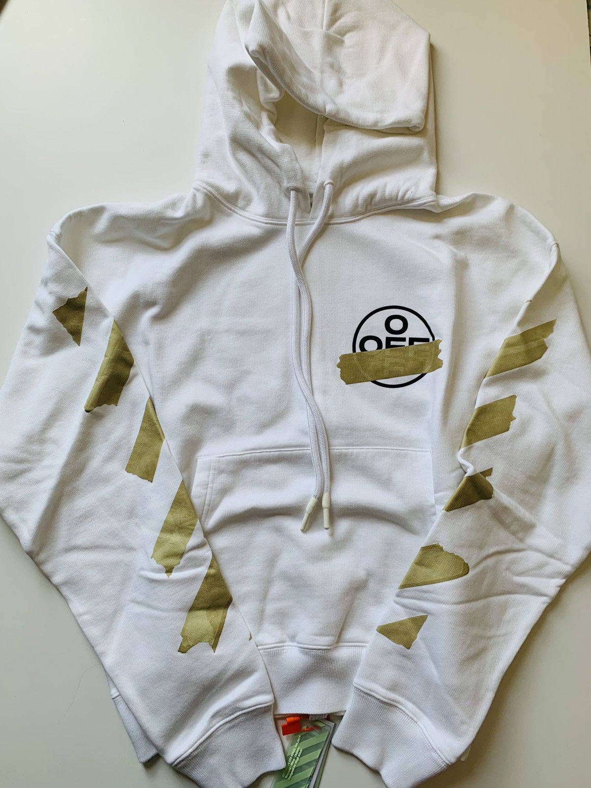 Off-White Off white tape diagonal arrow hoodie Size US S / EU 44-46 / 1 - 1 Thumbnail