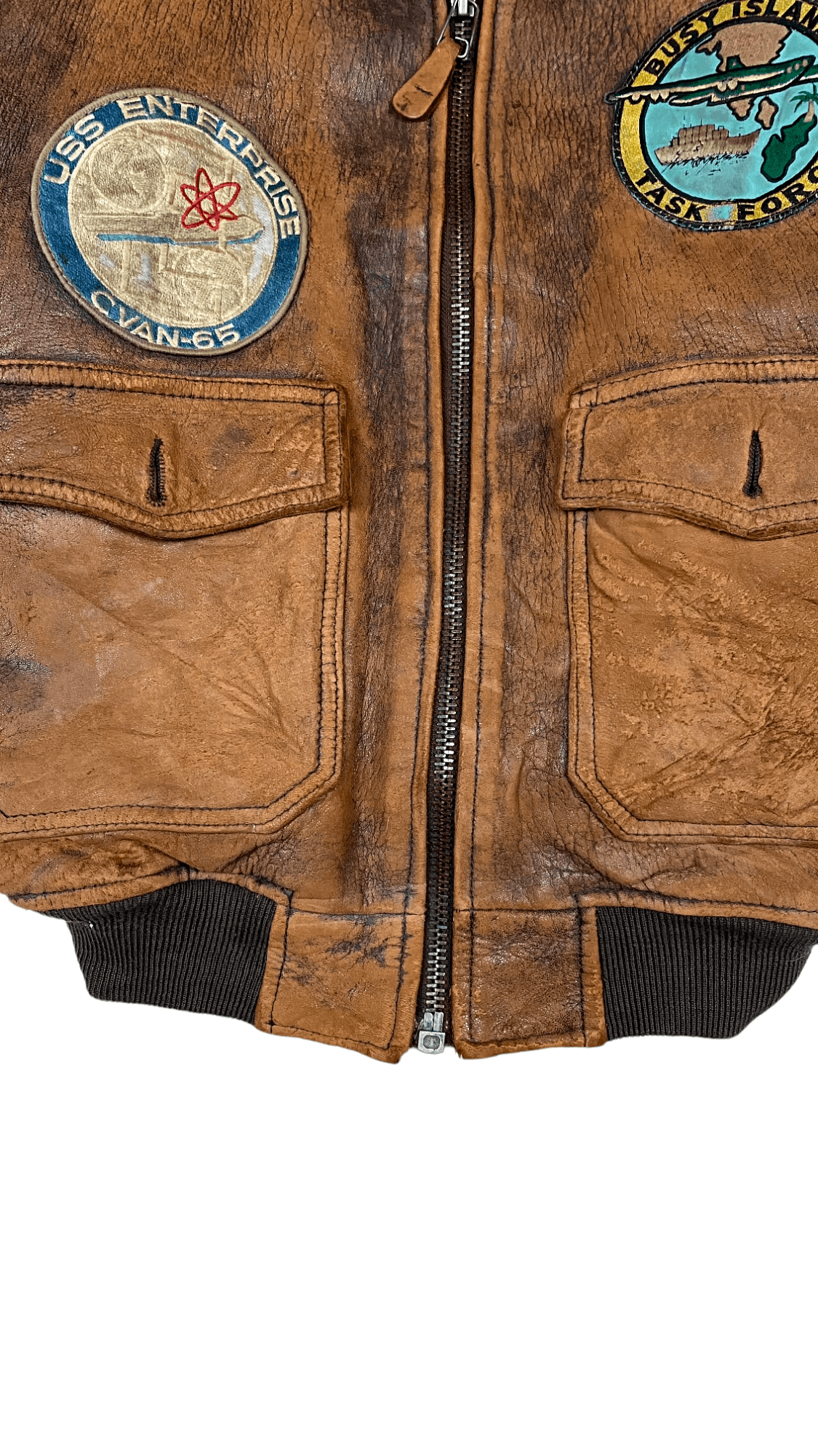 Avirex × Vintage Vintage 80s Brown Avirex G-1 Flight US Leather Jacket Size US L / EU 52-54 / 3 - 6 Thumbnail