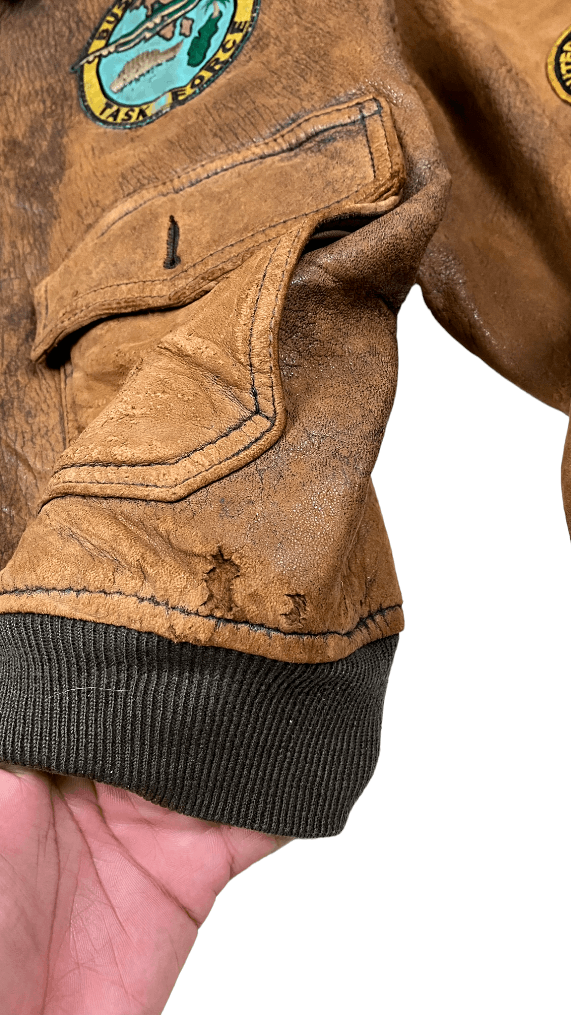 Avirex × Vintage Vintage 80s Brown Avirex G-1 Flight US Leather Jacket Size US L / EU 52-54 / 3 - 13 Thumbnail