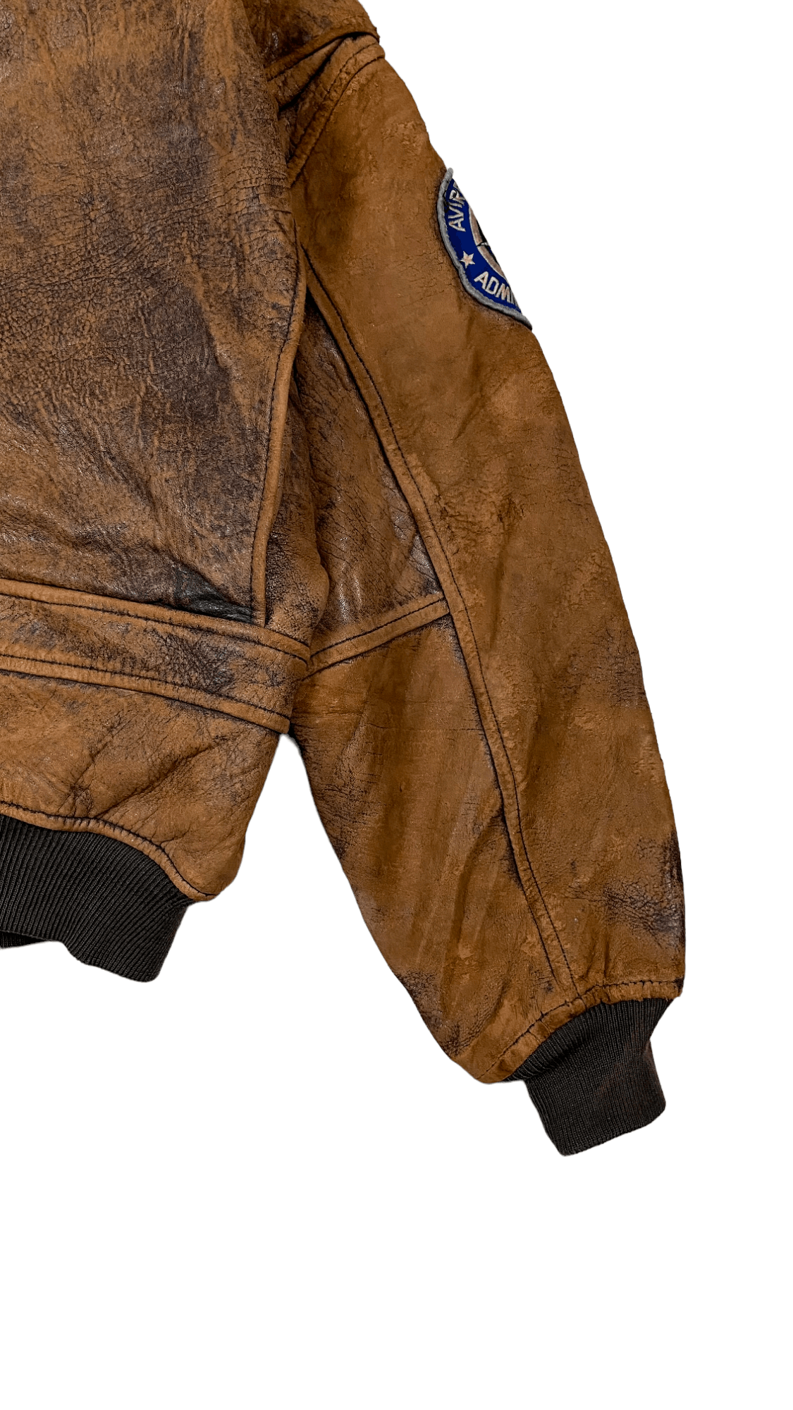 Avirex × Vintage Vintage 80s Brown Avirex G-1 Flight US Leather Jacket Size US L / EU 52-54 / 3 - 7 Thumbnail