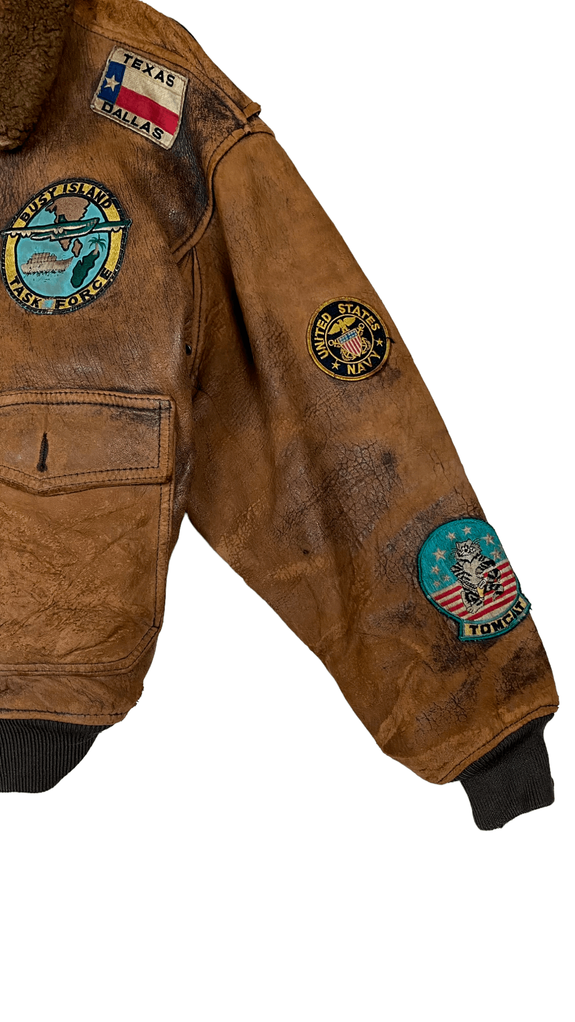 Avirex × Vintage Vintage 80s Brown Avirex G-1 Flight US Leather Jacket Size US L / EU 52-54 / 3 - 9 Thumbnail