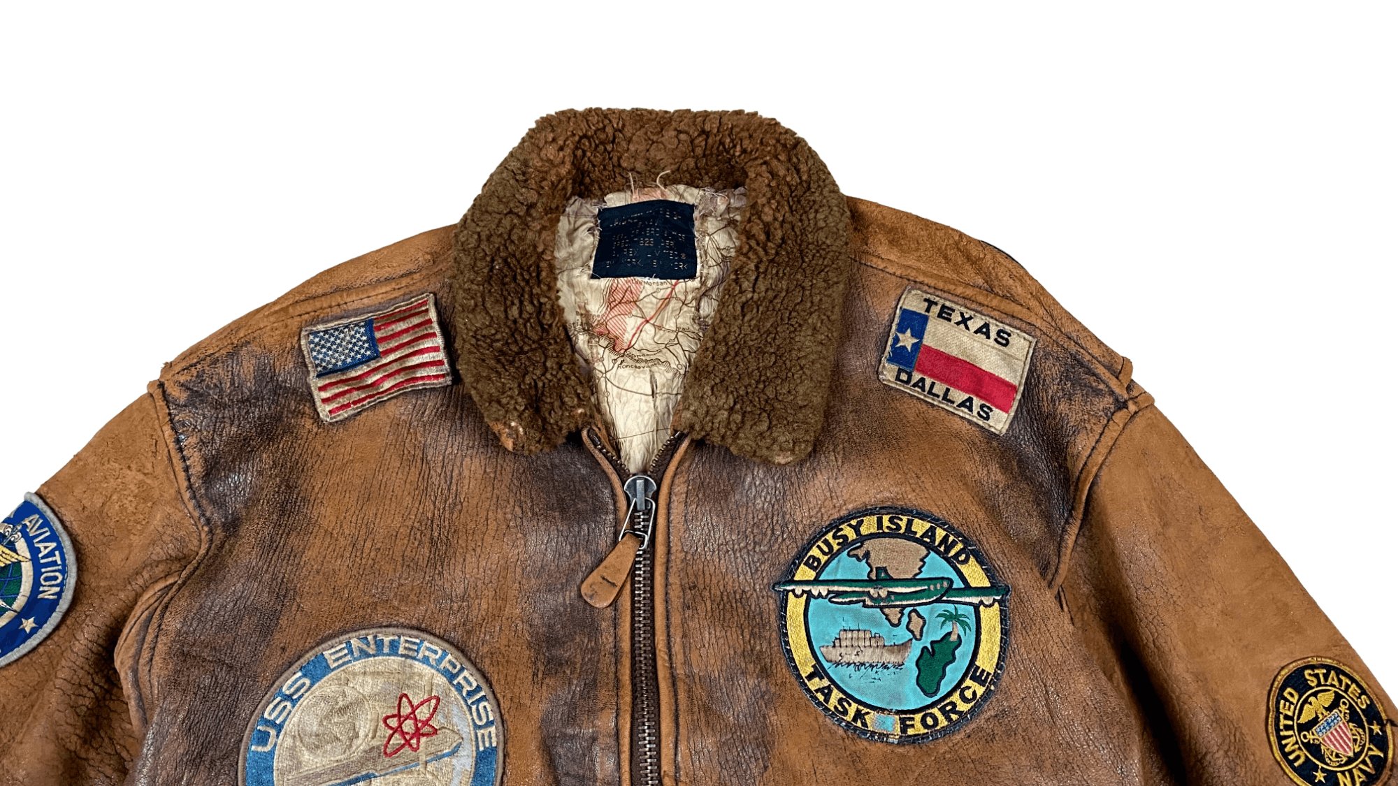 Avirex × Vintage Vintage 80s Brown Avirex G-1 Flight US Leather Jacket Size US L / EU 52-54 / 3 - 11 Thumbnail