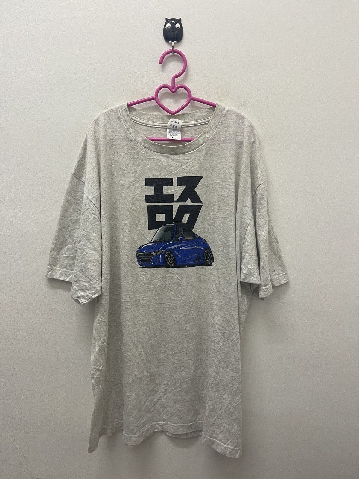 image of Vintage Honda Racing Tee in Grey, Men's (Size 2XL)