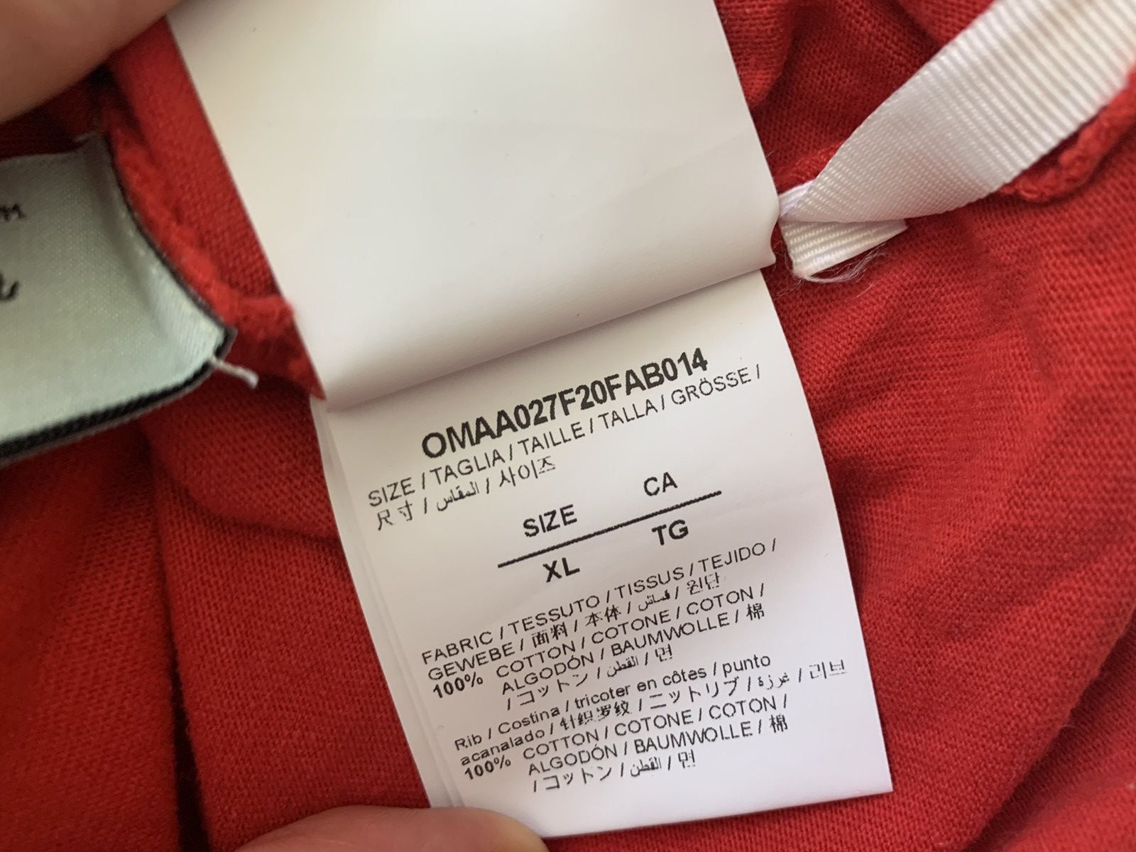 Off-White Off white blurred Mona Lisa shirt sleeve t shirt Size US XL / EU 56 / 4 - 5 Thumbnail