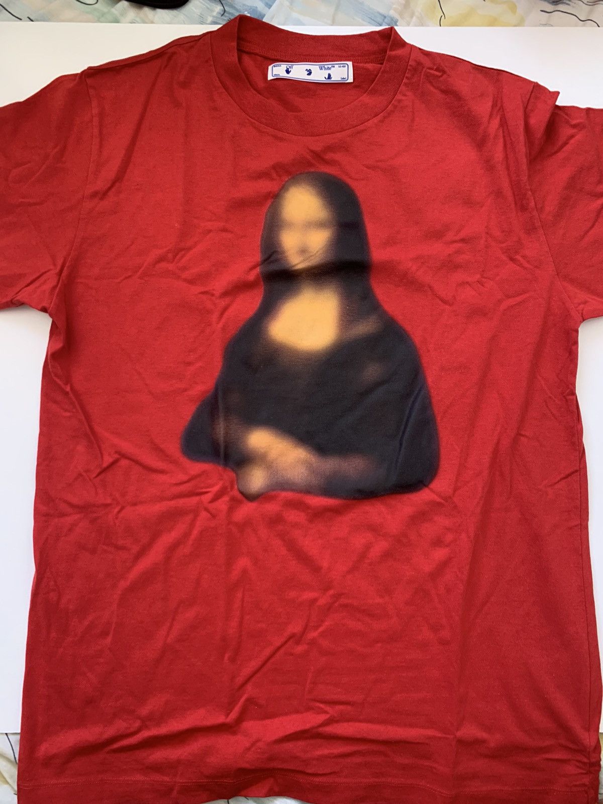 Off-White Off white blurred Mona Lisa shirt sleeve t shirt Size US XL / EU 56 / 4 - 1 Thumbnail
