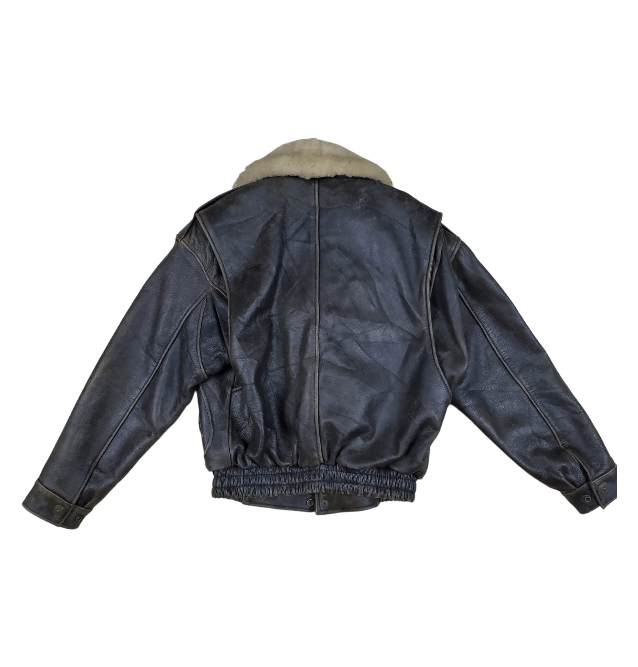 Genuine Leather × Vintage 🔥Vintage Leather Jacket Human Being B3 Style🔥 Size US L / EU 52-54 / 3 - 2 Thumbnail