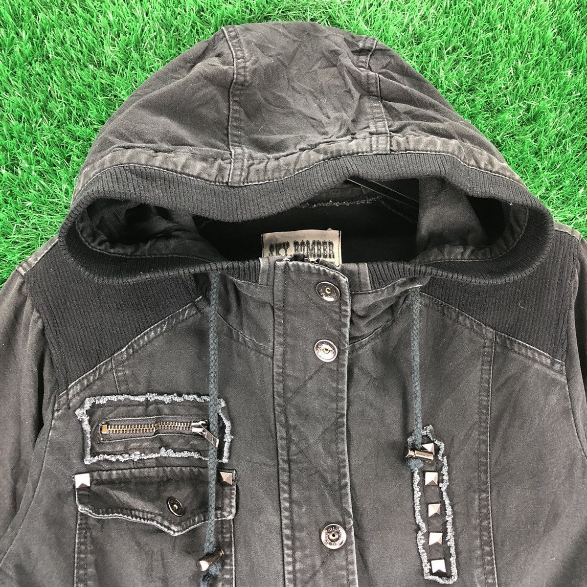 Japanese Brand Vintage 90's Parka Hoodie Punk Britain Flag by Sky Bomber Size US S / EU 44-46 / 1 - 7 Thumbnail
