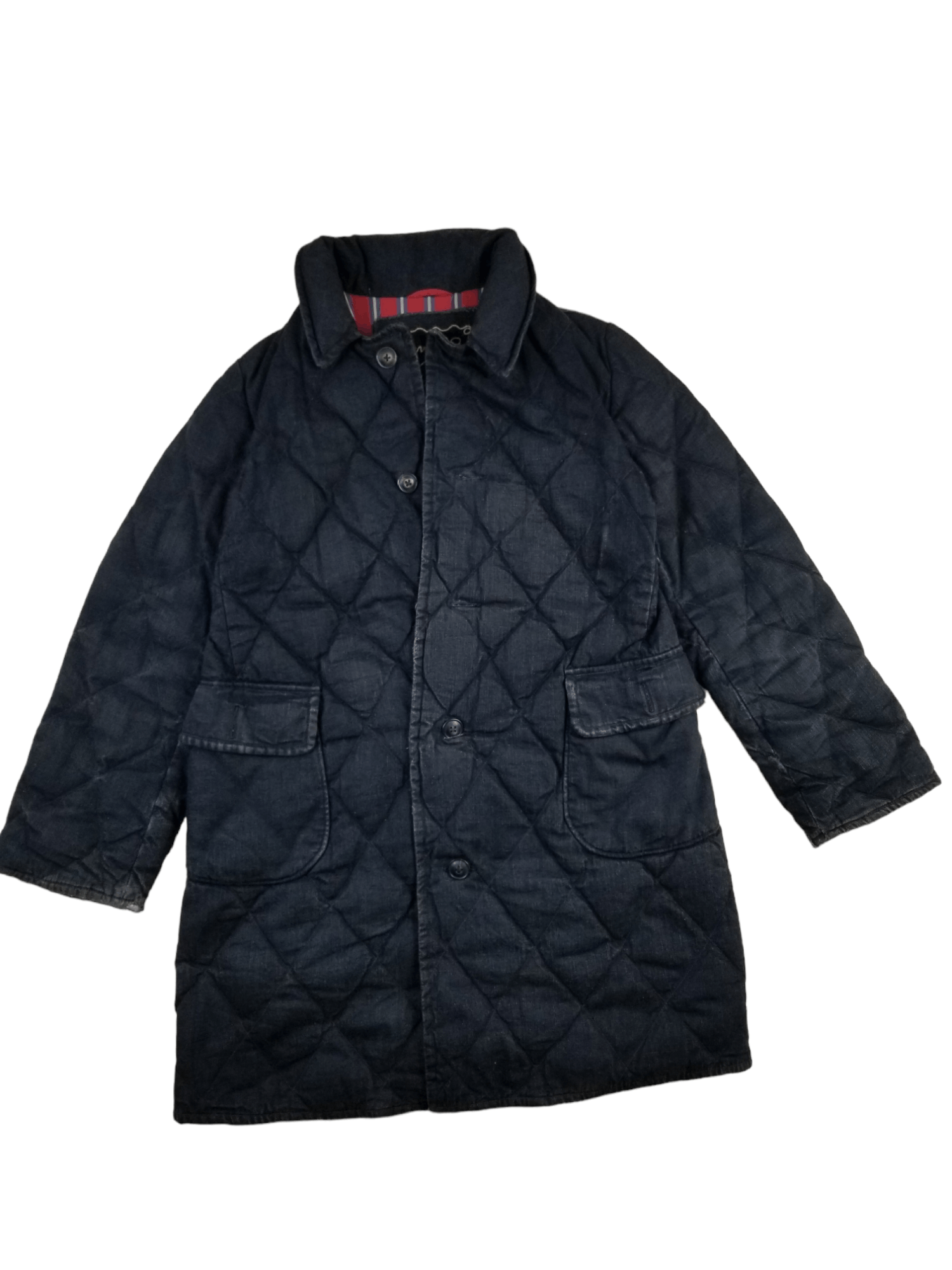 image of 45Rpm x Denim Jacket Vintage Heavy Denim Long Jacket Umi 908 By 45 Rpm in Black, Men's (Size Medium