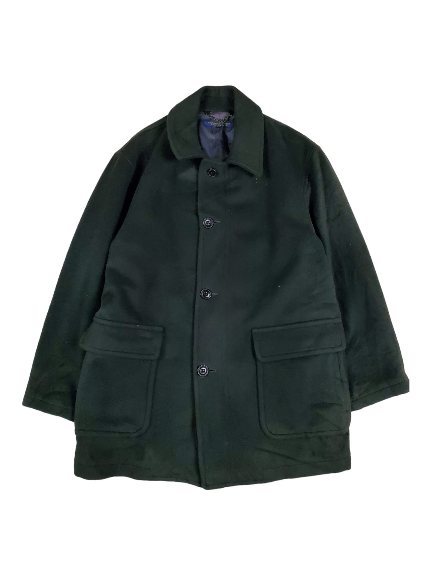 image of Brooks Brother Wool Coat Jacket Green, Men's (Size Medium)