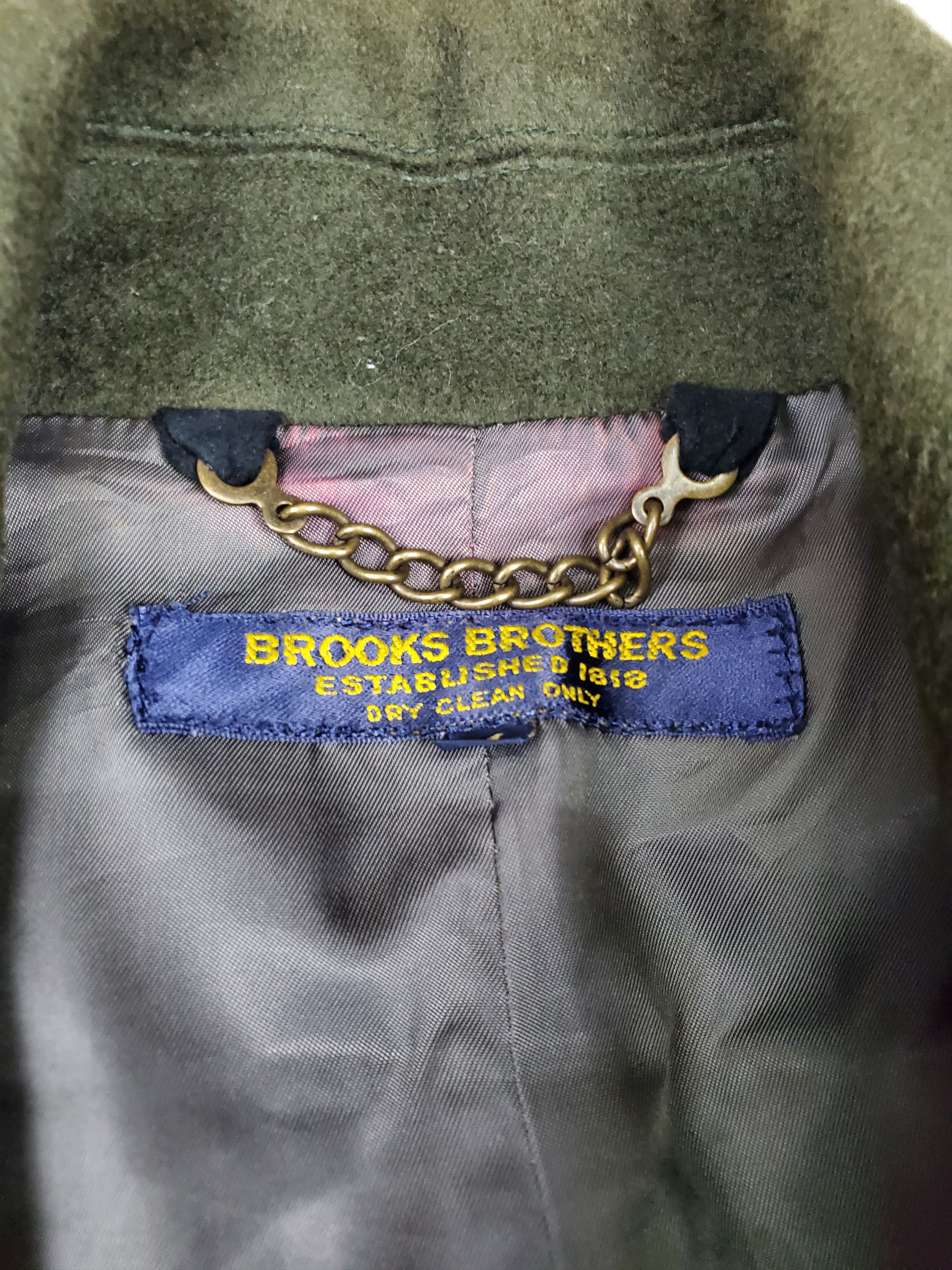 Brooks Brothers Brooks Brother Wool Coat Jacket Green Size US M / EU 48-50 / 2 - 10 Thumbnail