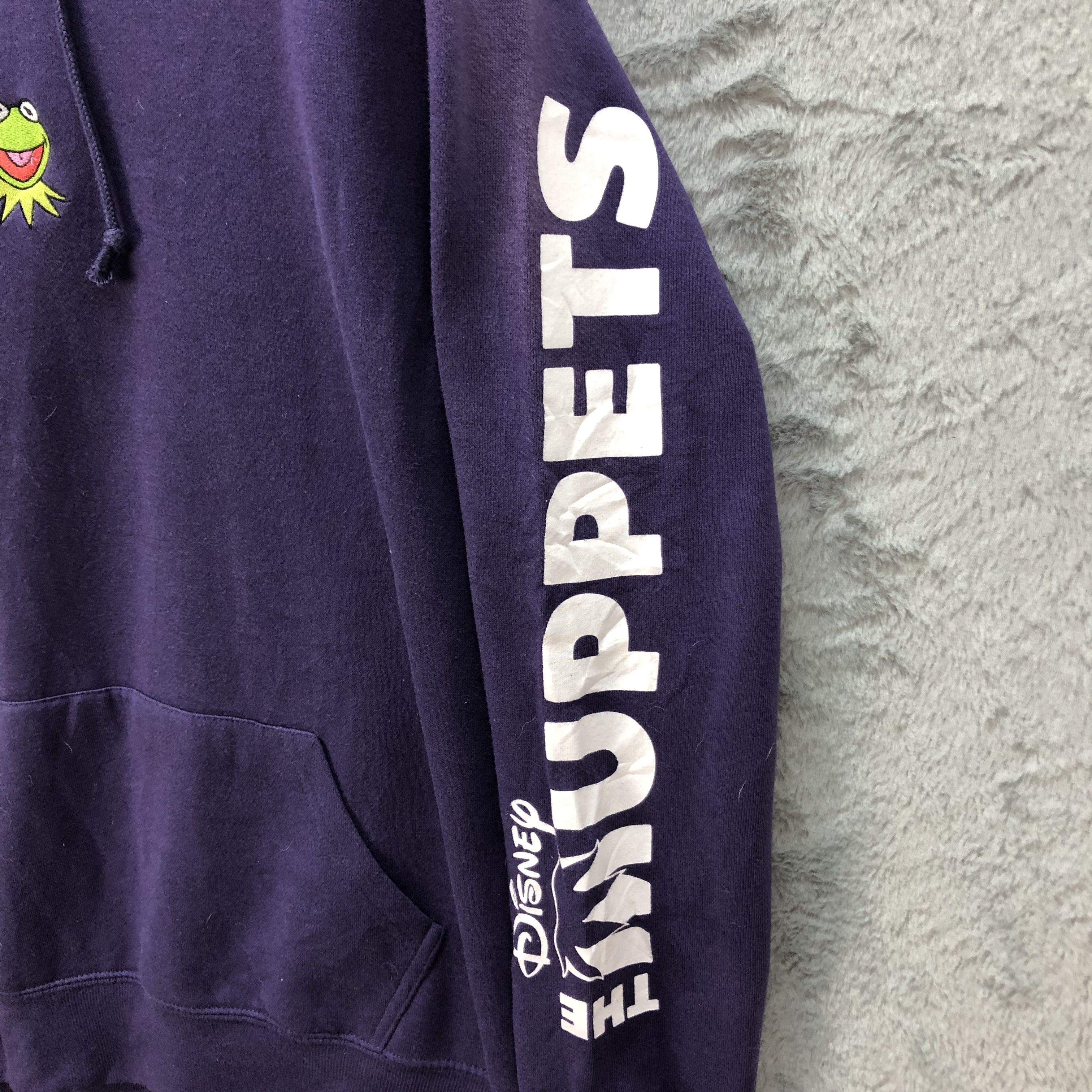Japanese Brand THE MUPPETS Sleeve Logo Pullover Purple Hoodies #4948-29 Size US L / EU 52-54 / 3 - 5 Thumbnail