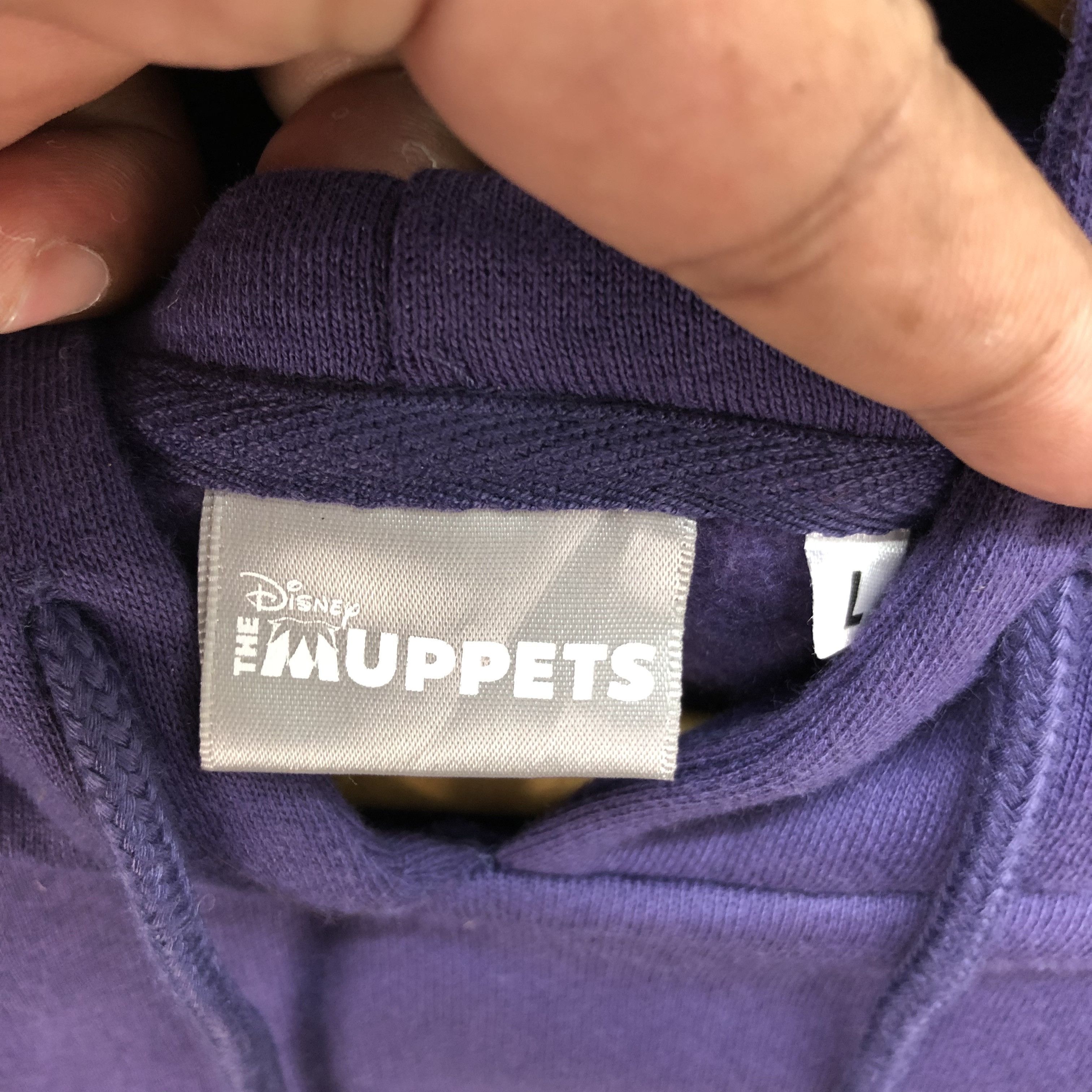 Japanese Brand THE MUPPETS Sleeve Logo Pullover Purple Hoodies #4948-29 Size US L / EU 52-54 / 3 - 6 Thumbnail