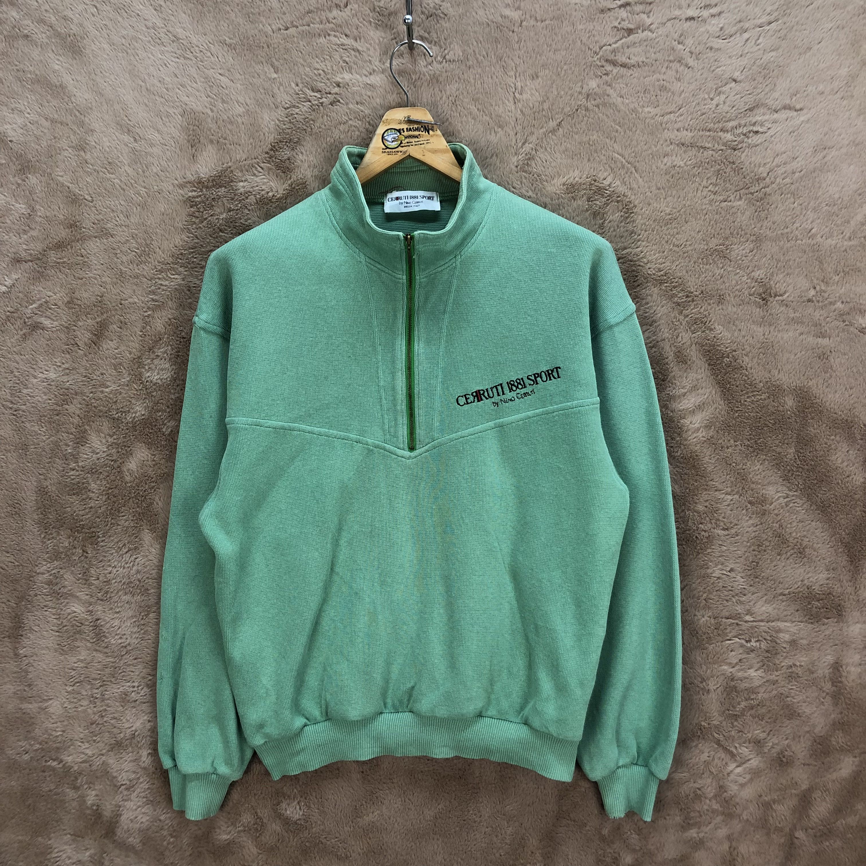 image of Cerruti 1881 Sport By Nino Cerruti Sweatshirts 5206-179 in Green, Men's (Size Medium)