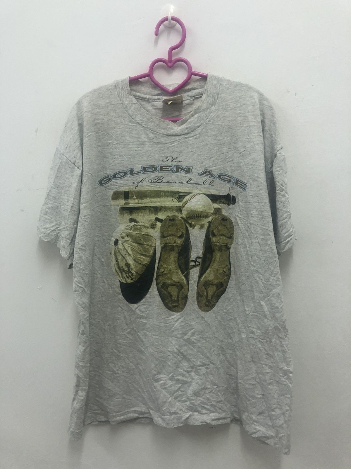 image of Made In USA x Mlb Vintage The Golden Age Of Baseball Shirt in Grey, Men's (Size Large)