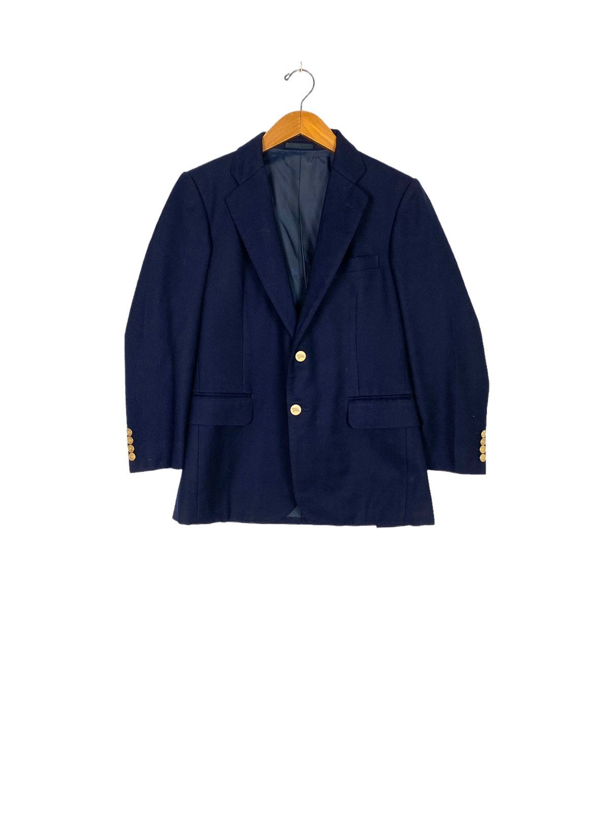 Burberry Prorsum Rare‼️ Vtg Burberrys’ Blazer Single Breasted Blue Made Japan Size 40S - 1 Thumbnail