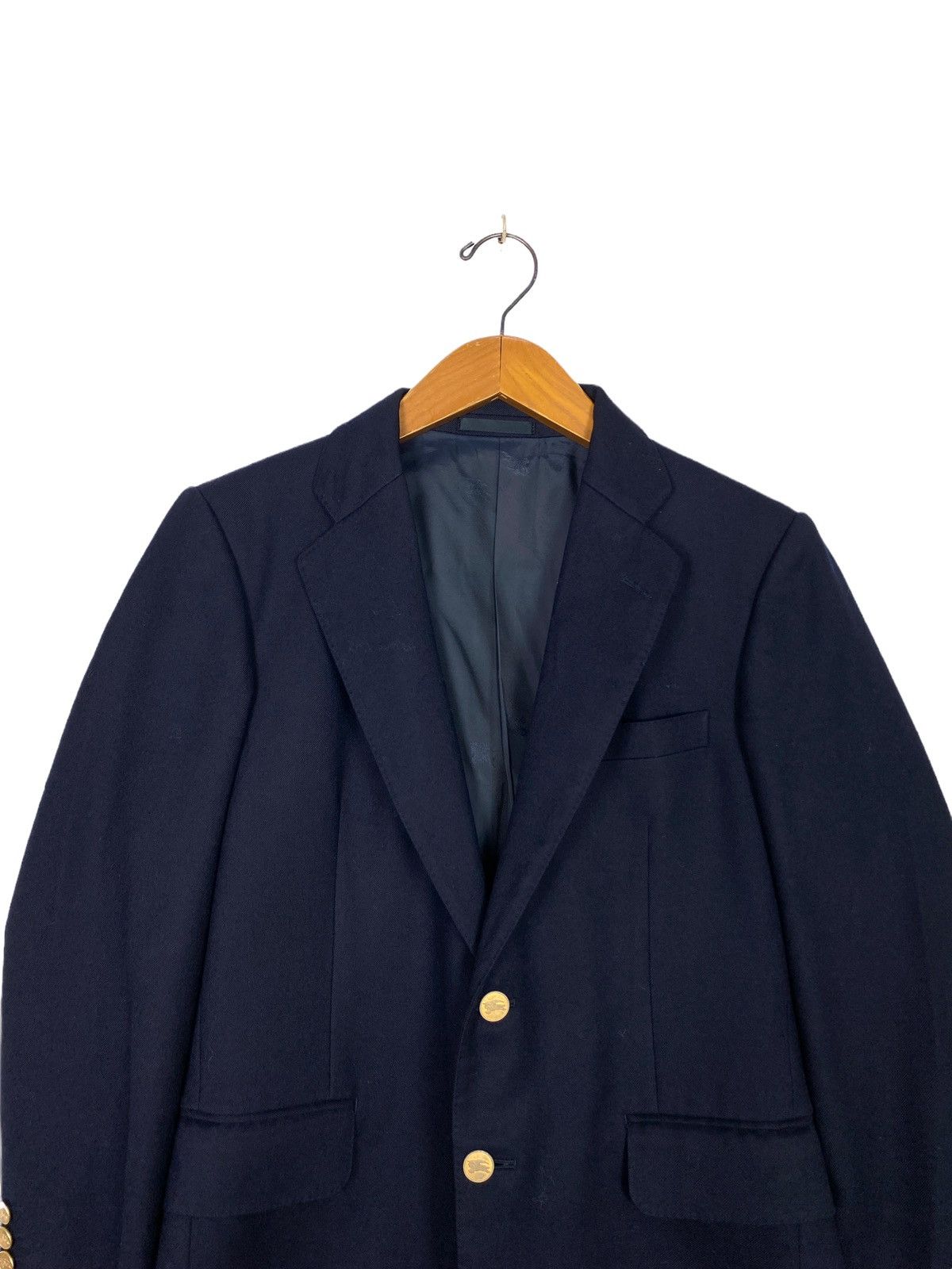 Burberry Prorsum Rare‼️ Vtg Burberrys’ Blazer Single Breasted Blue Made Japan Size 40S - 3 Thumbnail