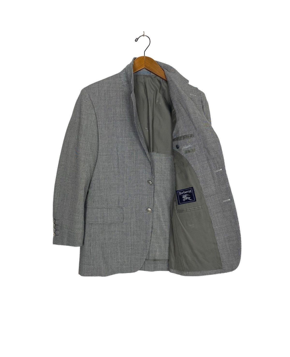 Burberry Rare‼️ Vtg Burberrys’ Blazer Silk & Kid Mohair Wool Japan Size 42R - 2 Thumbnail