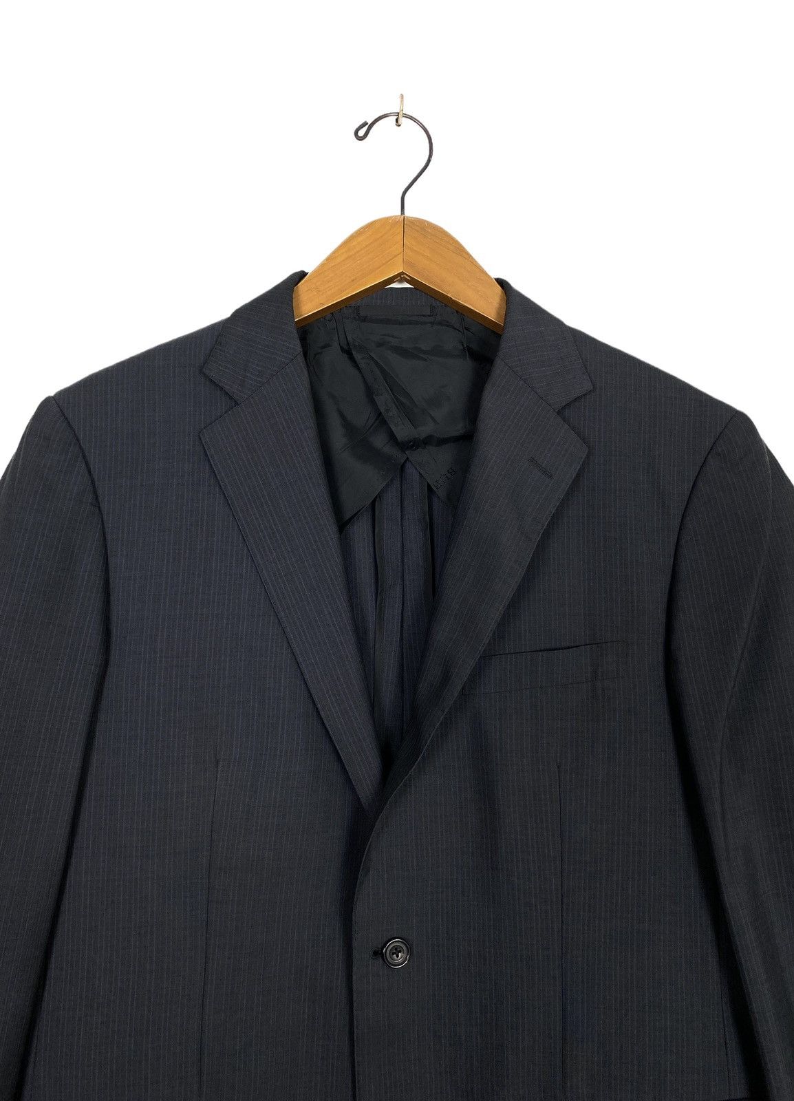 Burberry Rare‼️ Burberry Single Breasted Blazer Stripe Made in Japan Size 42R - 3 Thumbnail