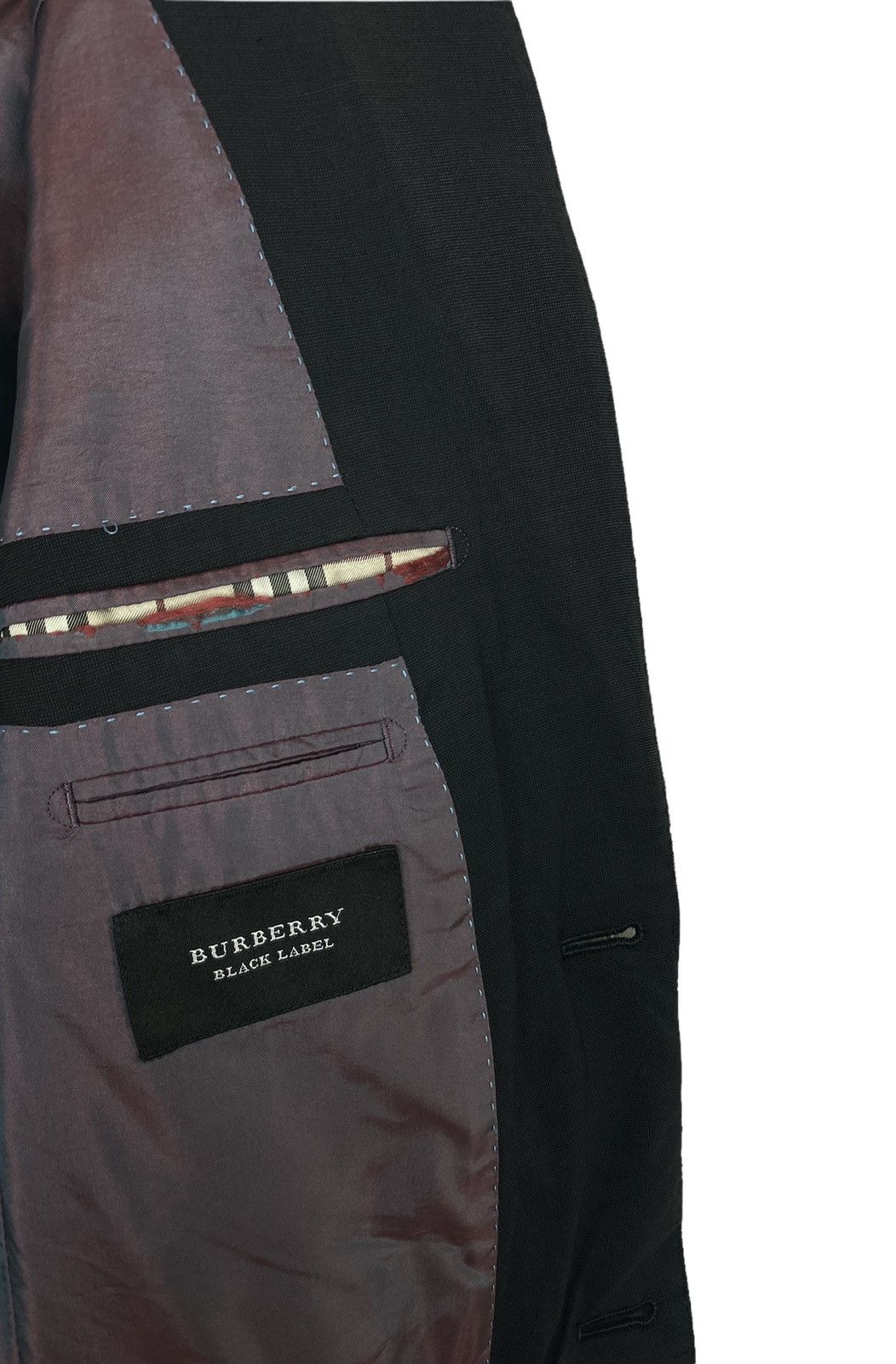 Burberry Rare Burberry Black Label Single Breasted Blazer Made Japan Size 40S - 5 Thumbnail