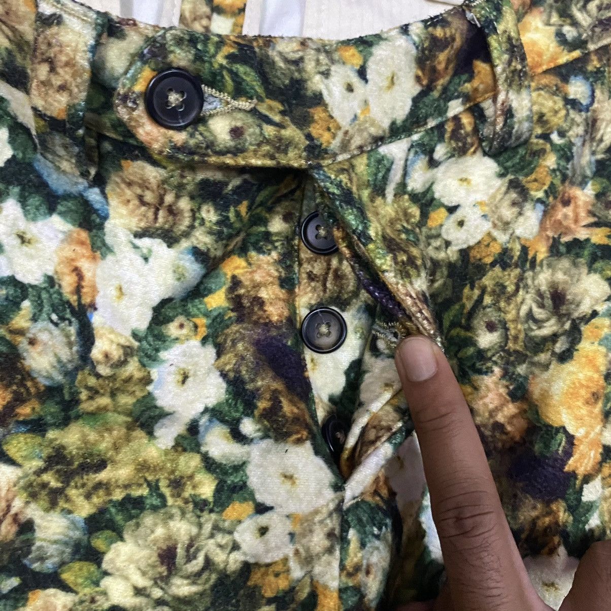 AMI AMI Paris Alexandre Mattuisi Flower Motive Pants Size US 30 / EU 46 - 14 Thumbnail