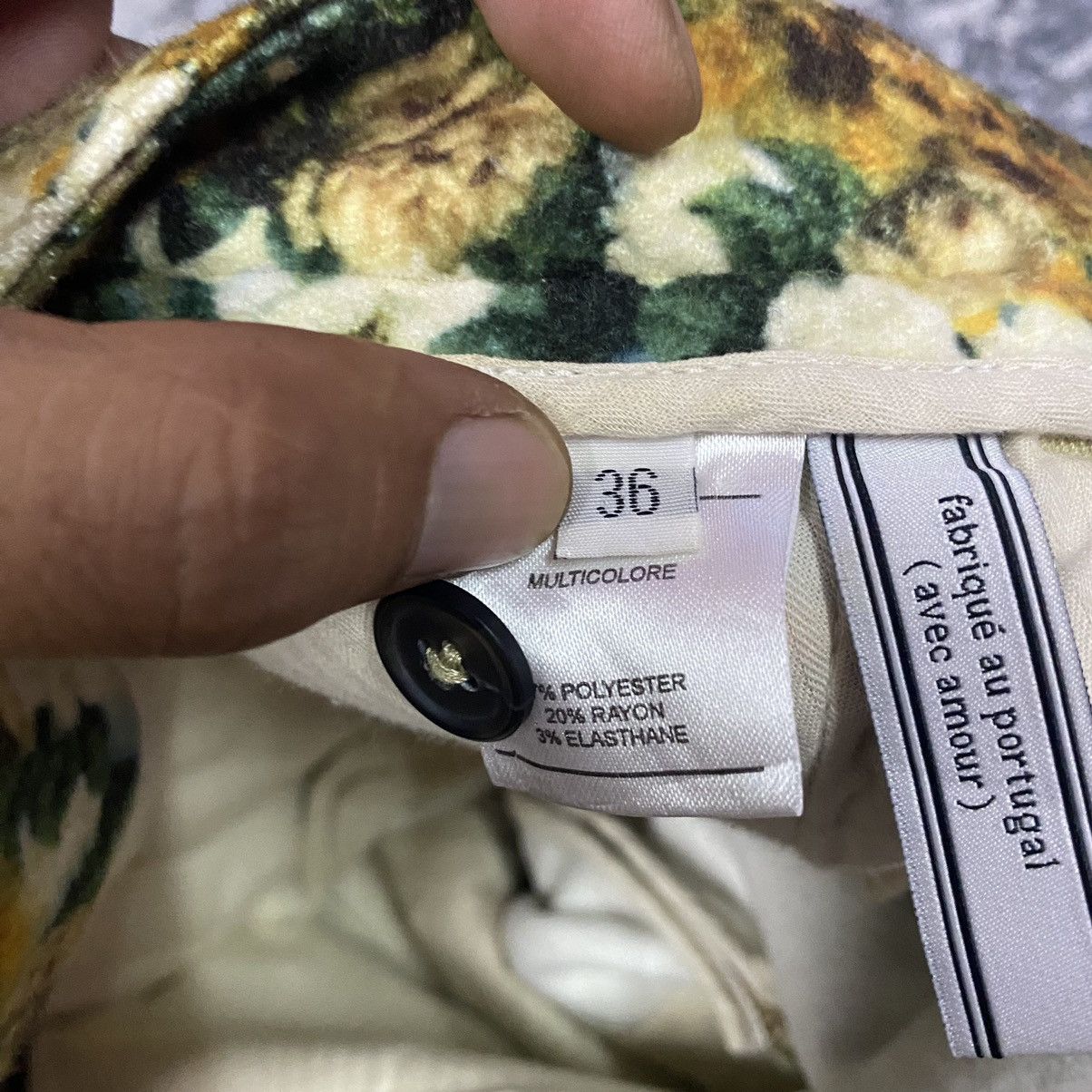AMI AMI Paris Alexandre Mattuisi Flower Motive Pants Size US 30 / EU 46 - 12 Thumbnail