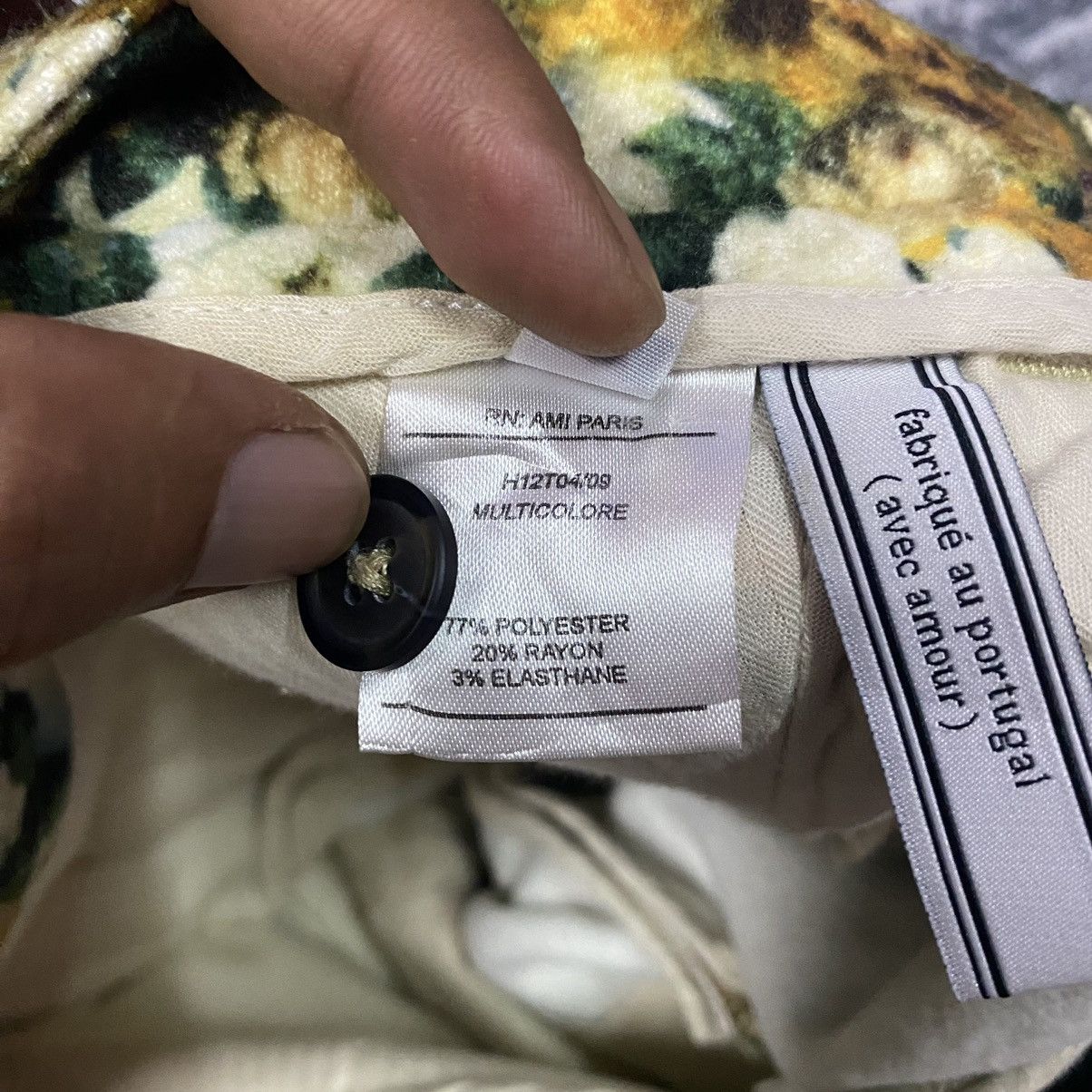 AMI AMI Paris Alexandre Mattuisi Flower Motive Pants Size US 30 / EU 46 - 11 Thumbnail