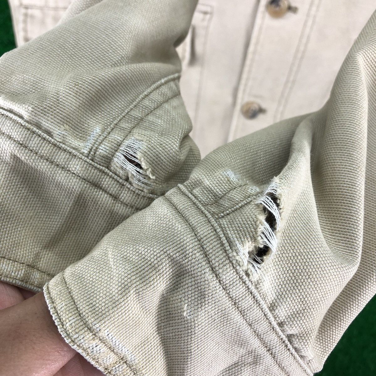 Japanese Brand Vintage 90's Chore Jacket Duck Canvas Workwear by Famock Size US L / EU 52-54 / 3 - 12 Thumbnail