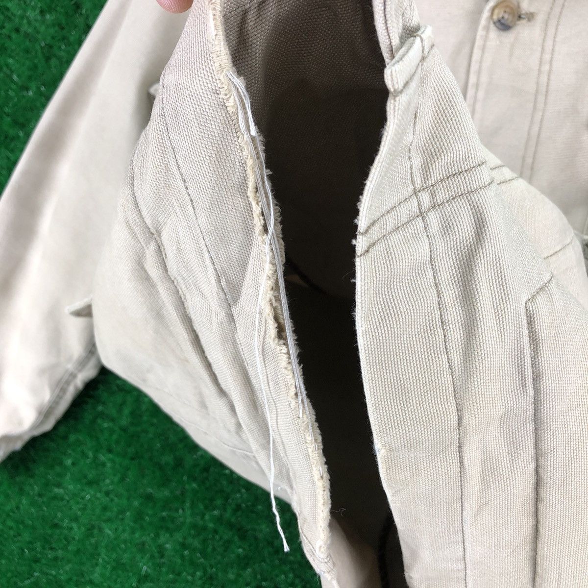 Japanese Brand Vintage 90's Chore Jacket Duck Canvas Workwear by Famock Size US L / EU 52-54 / 3 - 13 Thumbnail