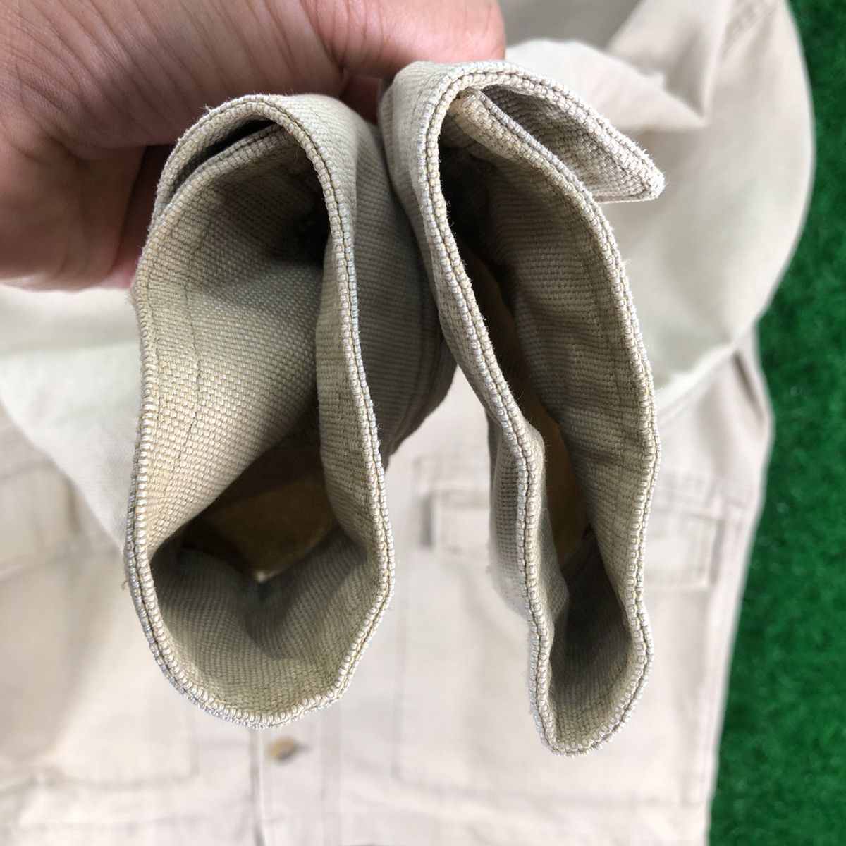 Japanese Brand Vintage 90's Chore Jacket Duck Canvas Workwear by Famock Size US L / EU 52-54 / 3 - 9 Thumbnail