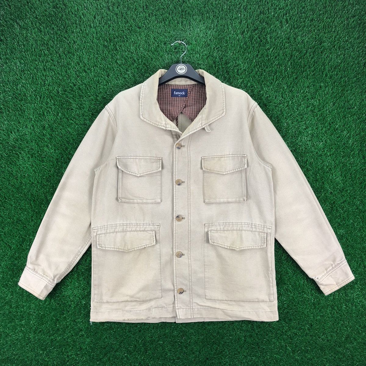 Japanese Brand Shinzo Pinstripe Canvas Workwear Jacket | Grailed